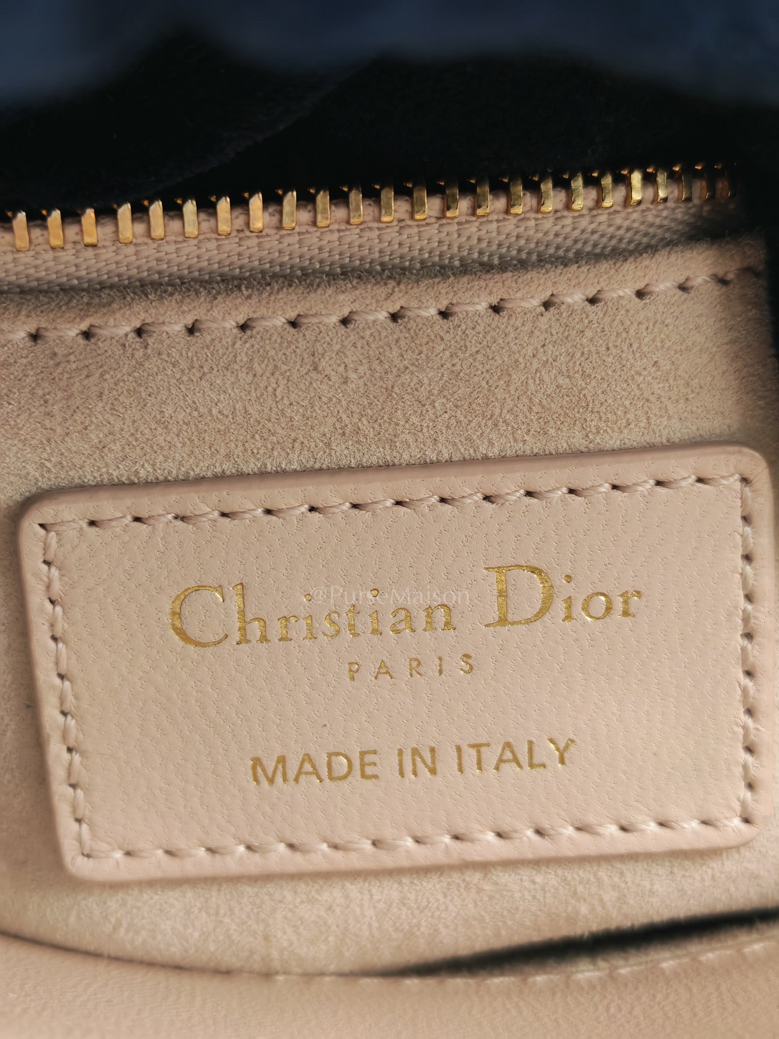 Christian Dior Lady My ABCDior Bag Small in Rose Poudre Lambskin Leather Light Gold Hardware | Purse Maison Luxury Bags Shop
