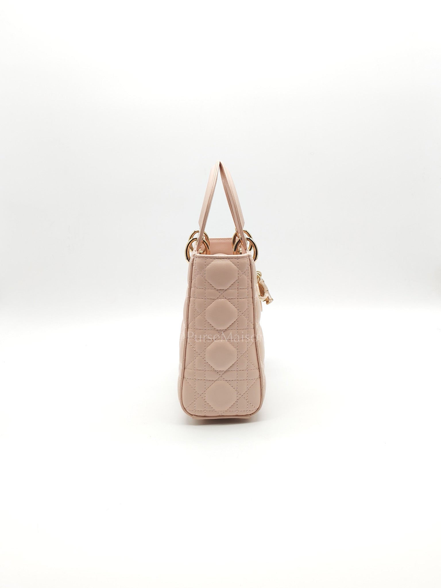 Christian Dior Lady My ABCDior Bag Small in Rose Poudre Lambskin Leather Light Gold Hardware | Purse Maison Luxury Bags Shop