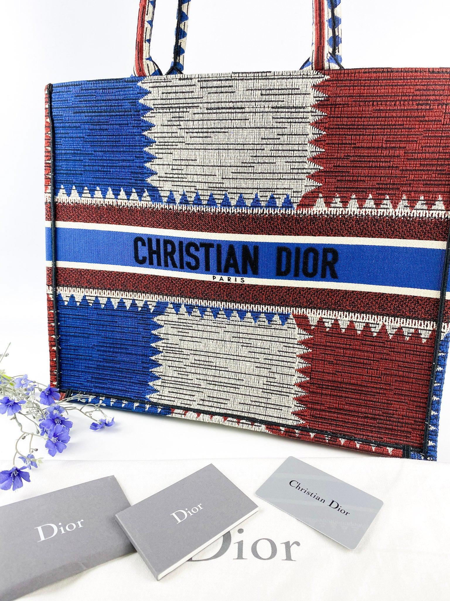 Christian Dior Large Book Tote French Flag 2019 fall/winter collection
