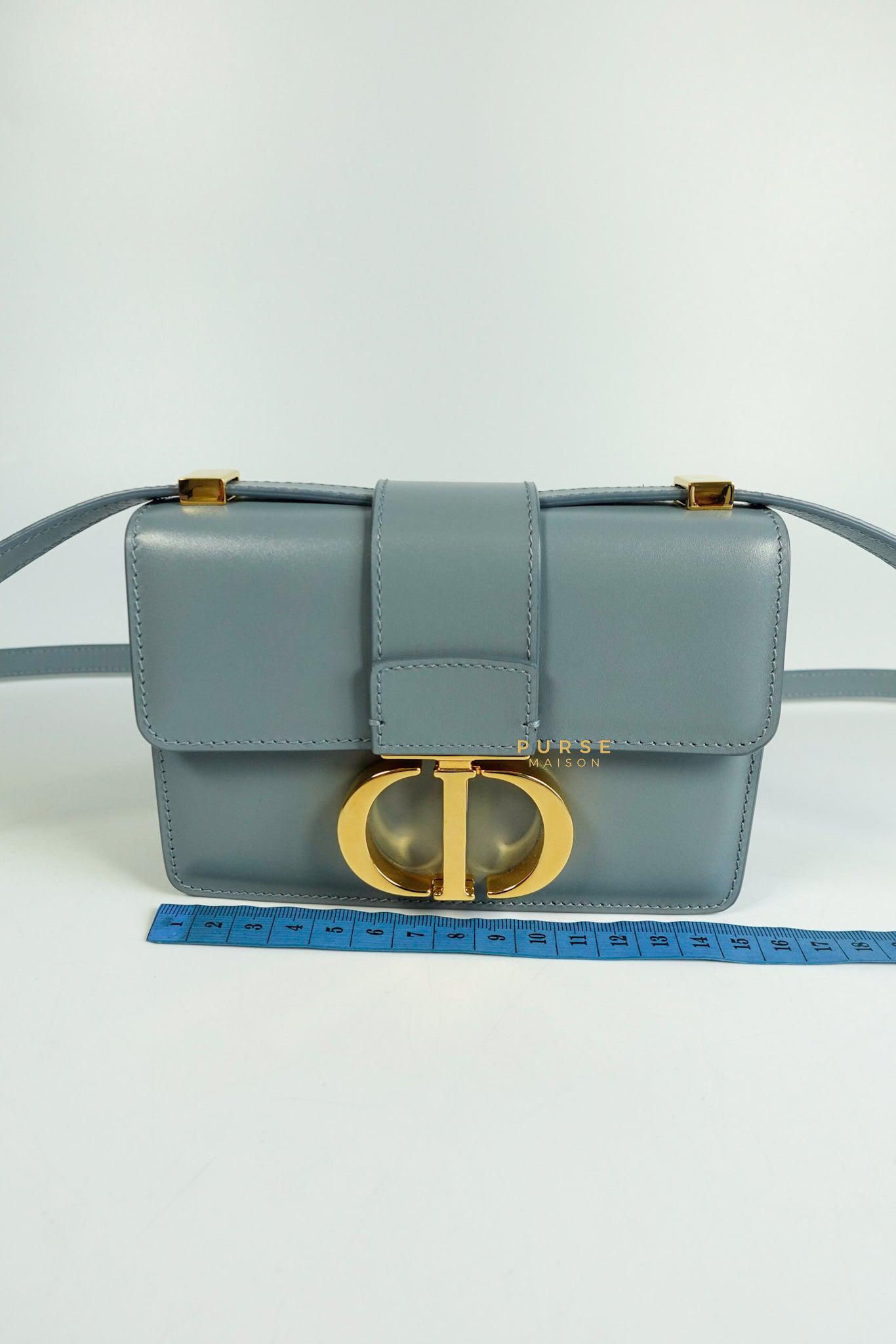 Dior 30 Montaigne Micro Bag Blue-Gray Box - Women
