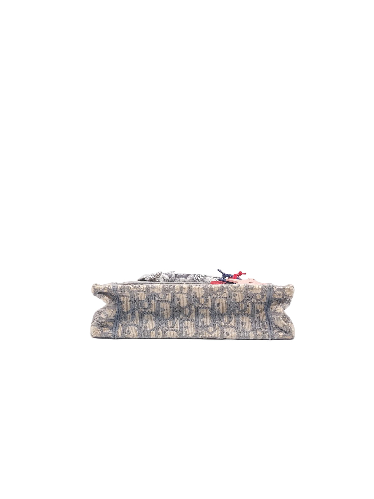 Christian Dior Mini Book Tote in Gray Oblique Embroidery Canvas | Purse Maison Luxury Bags Shop