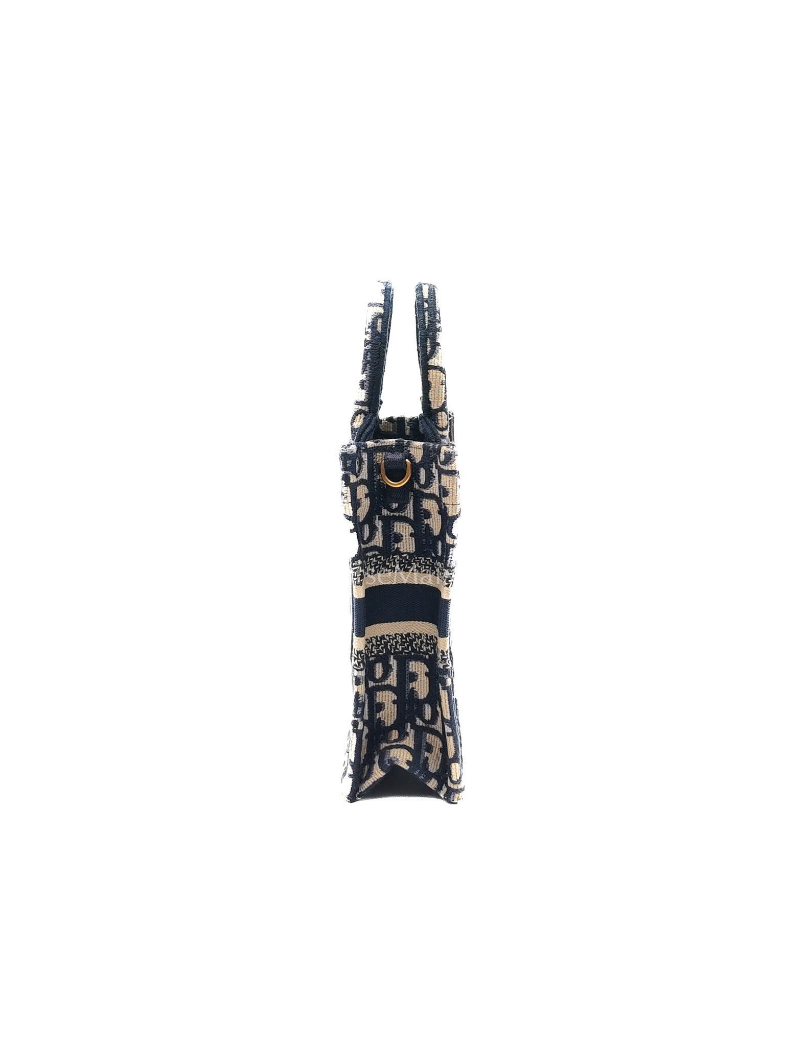 Christian Dior Mini Booktote Phone Bag in Blue Oblique Jacquard Canvas | Purse Maison Luxury Bags Shop