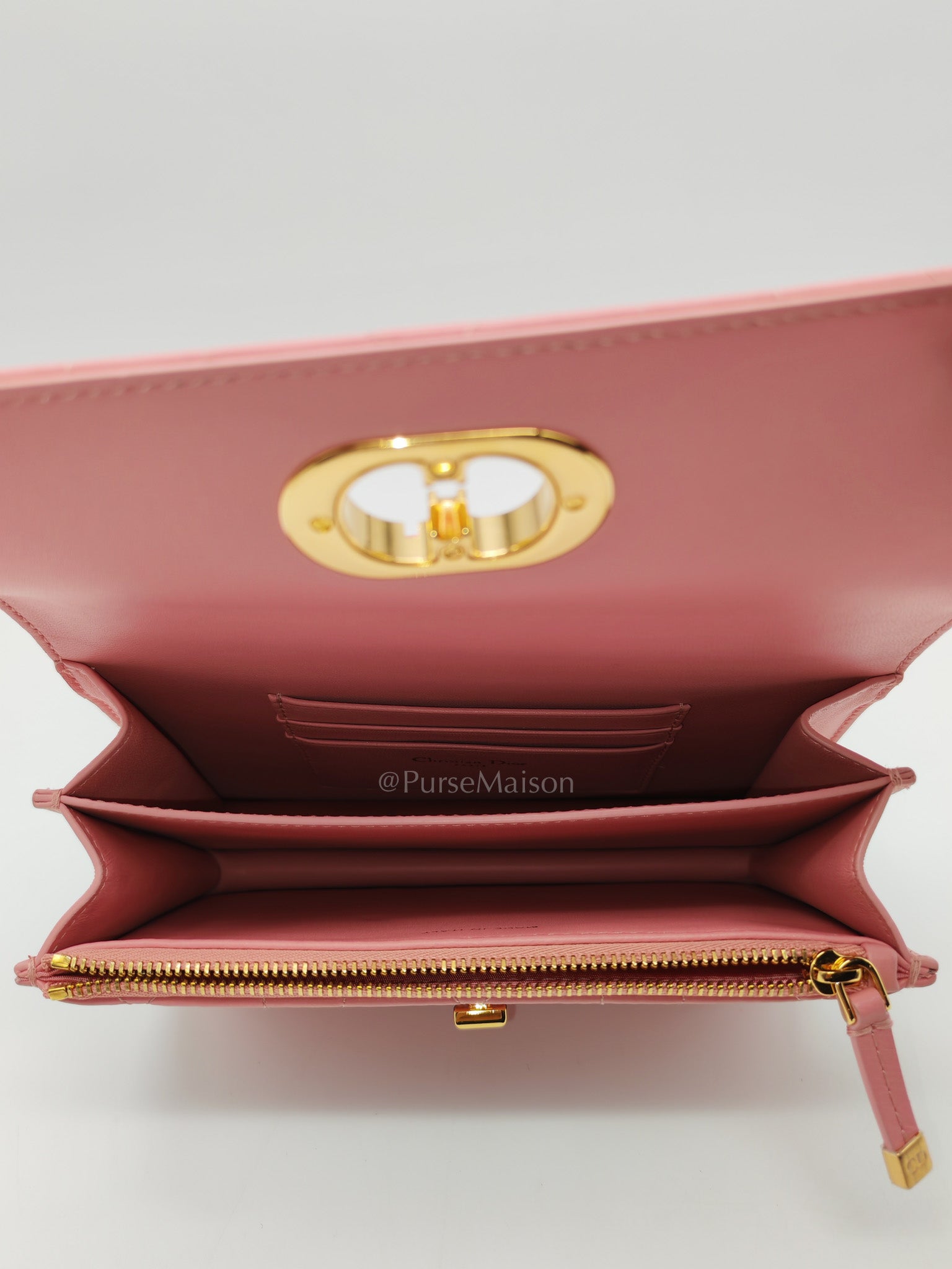 Miss Caro Mini in Pink Cannage Lambskin Leather Chain Bag | Purse Maison Luxury Bags Shop