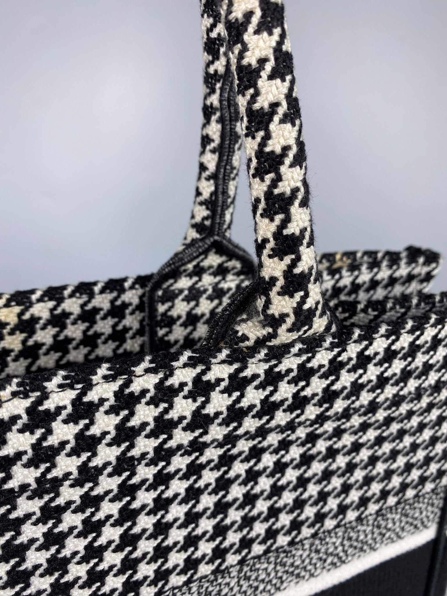 Christian dior checkered clearance tote