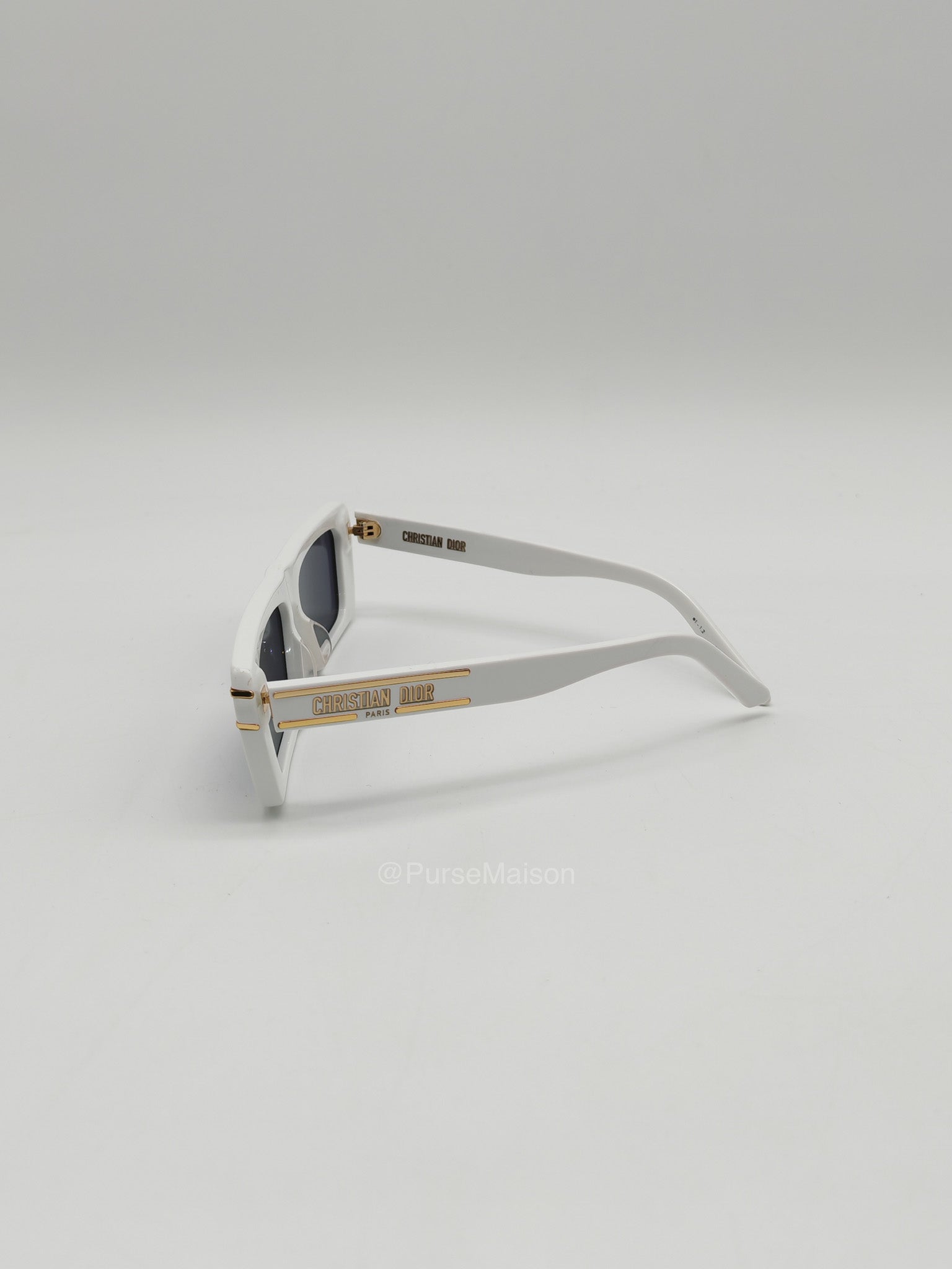 Christian Dior S2U Signature Sunglasses in White | Purse Maison Luxury Bags Shop