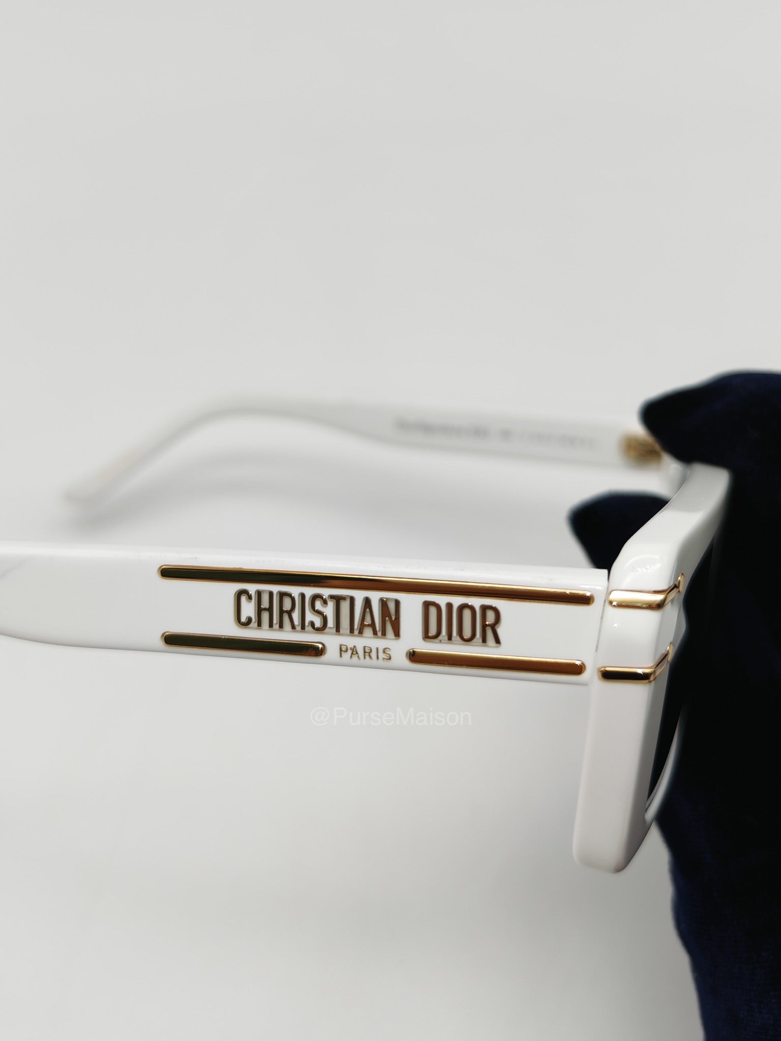 Christian Dior S2U Signature Sunglasses in White | Purse Maison Luxury Bags Shop