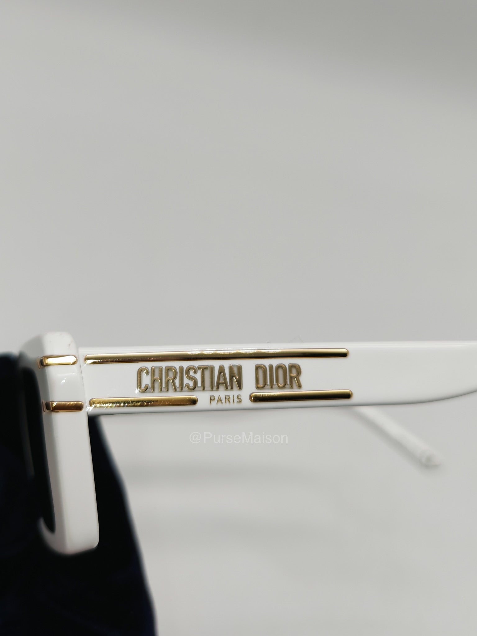 Christian Dior S2U Signature Sunglasses in White | Purse Maison Luxury Bags Shop