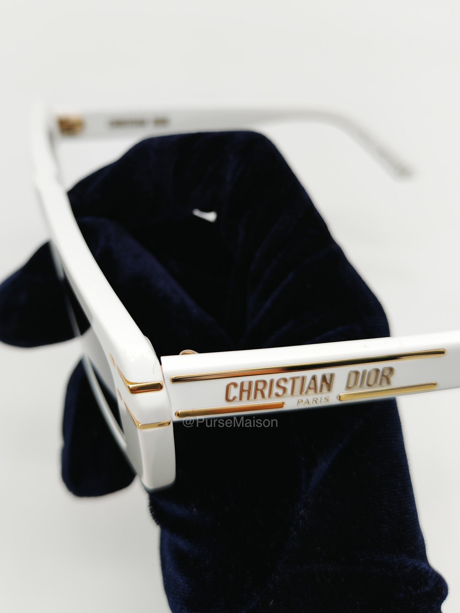 Christian Dior S2U Signature Sunglasses in White | Purse Maison Luxury Bags Shop