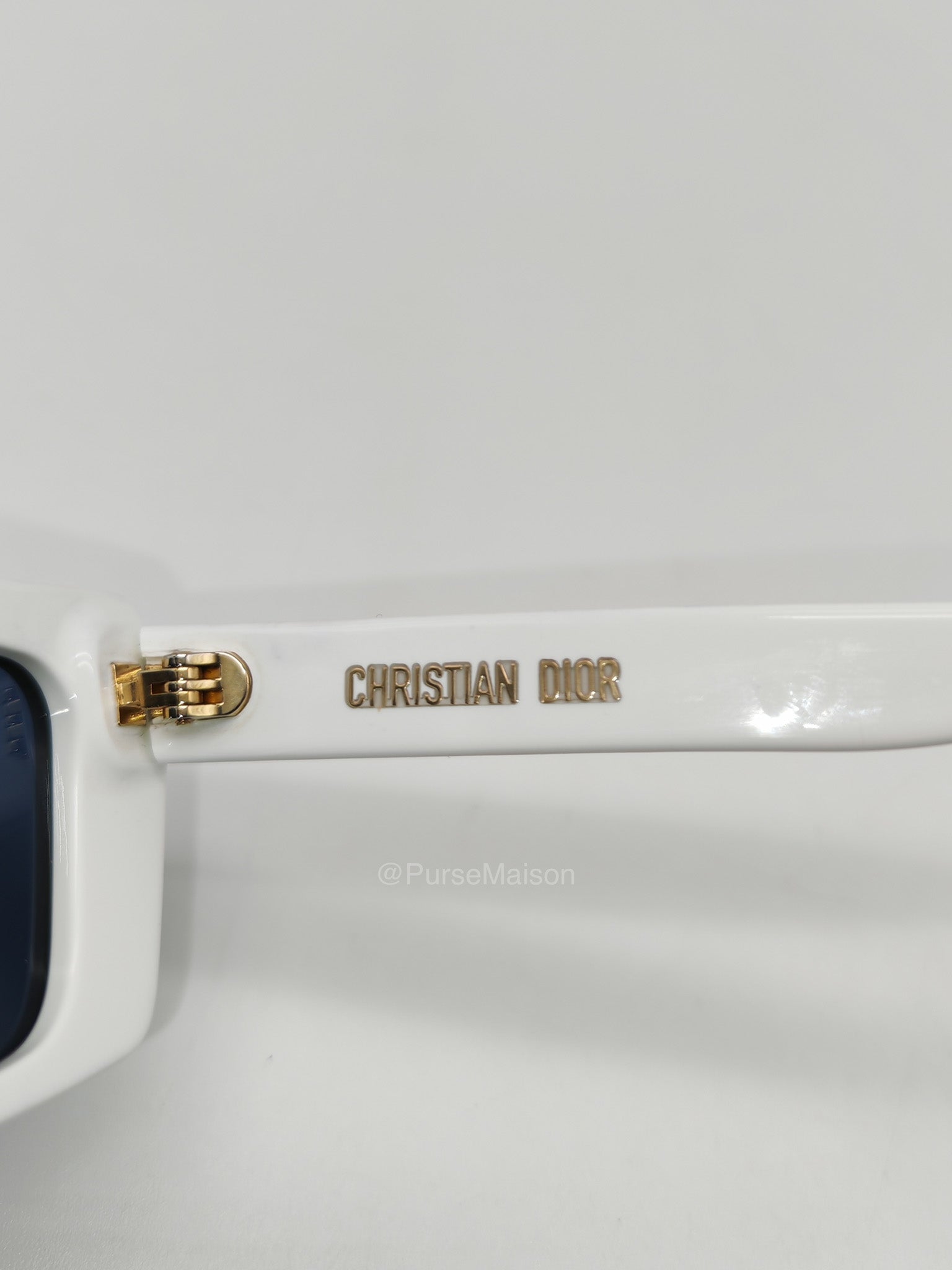 Christian Dior S2U Signature Sunglasses in White | Purse Maison Luxury Bags Shop