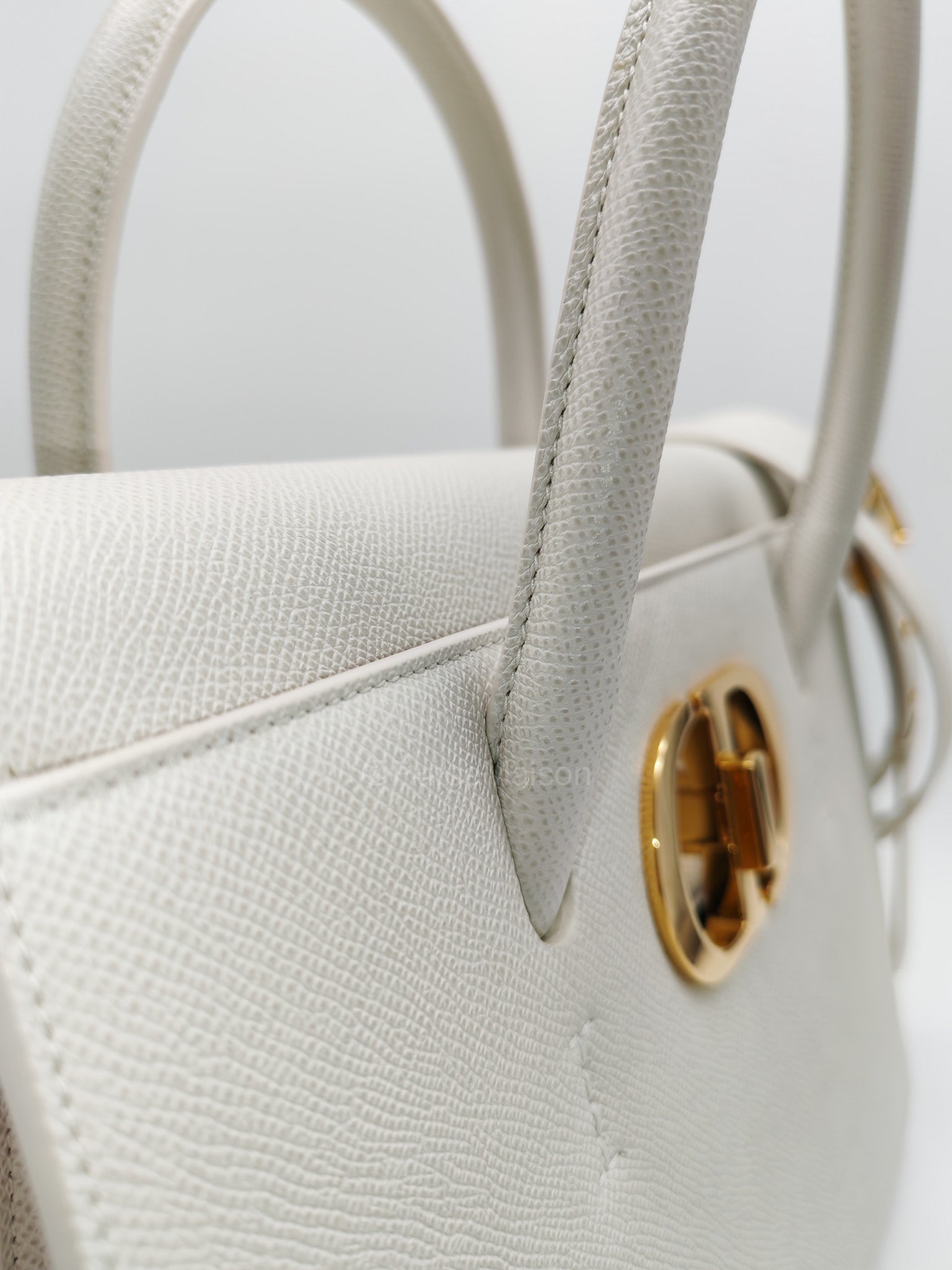 Christian Dior Saint Honore Tote Bag in Off White Grained Calfskin Leather Shoulder Bag | Purse Maison Luxury Bags Shop