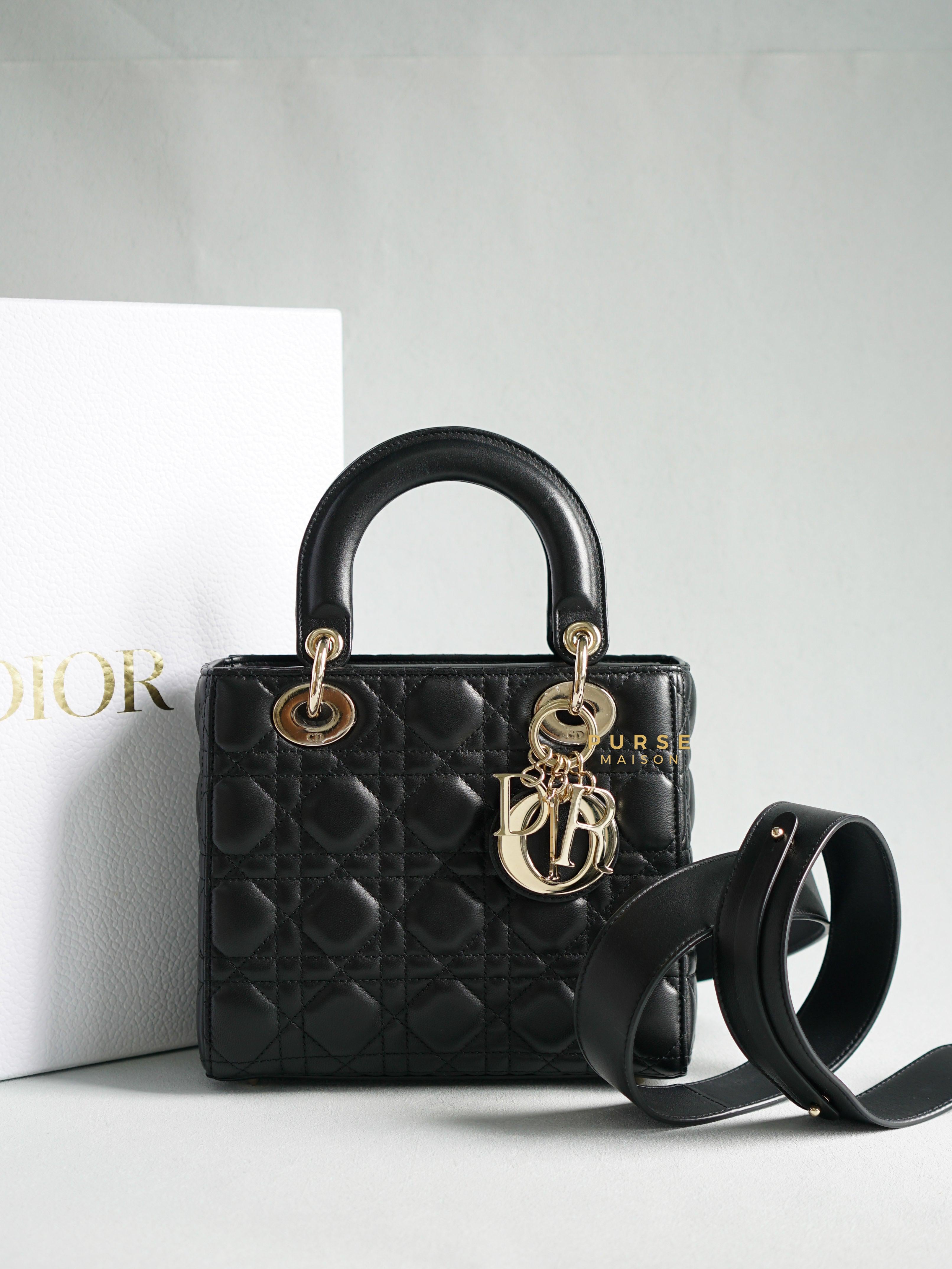 Small Lady Dior My ABCDior Bag Black Cannage Lambskin