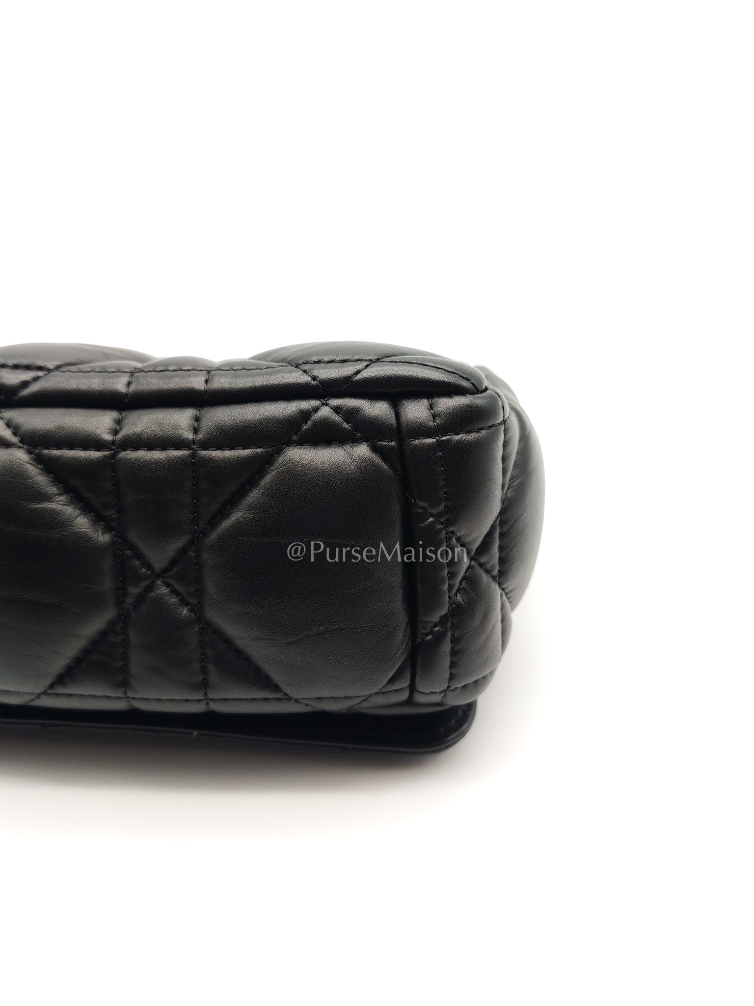 Christian Dior Soft Caro in Small Cannage Lambskin Leather Shoulder Bag | Purse Maison Luxury Bags Shop