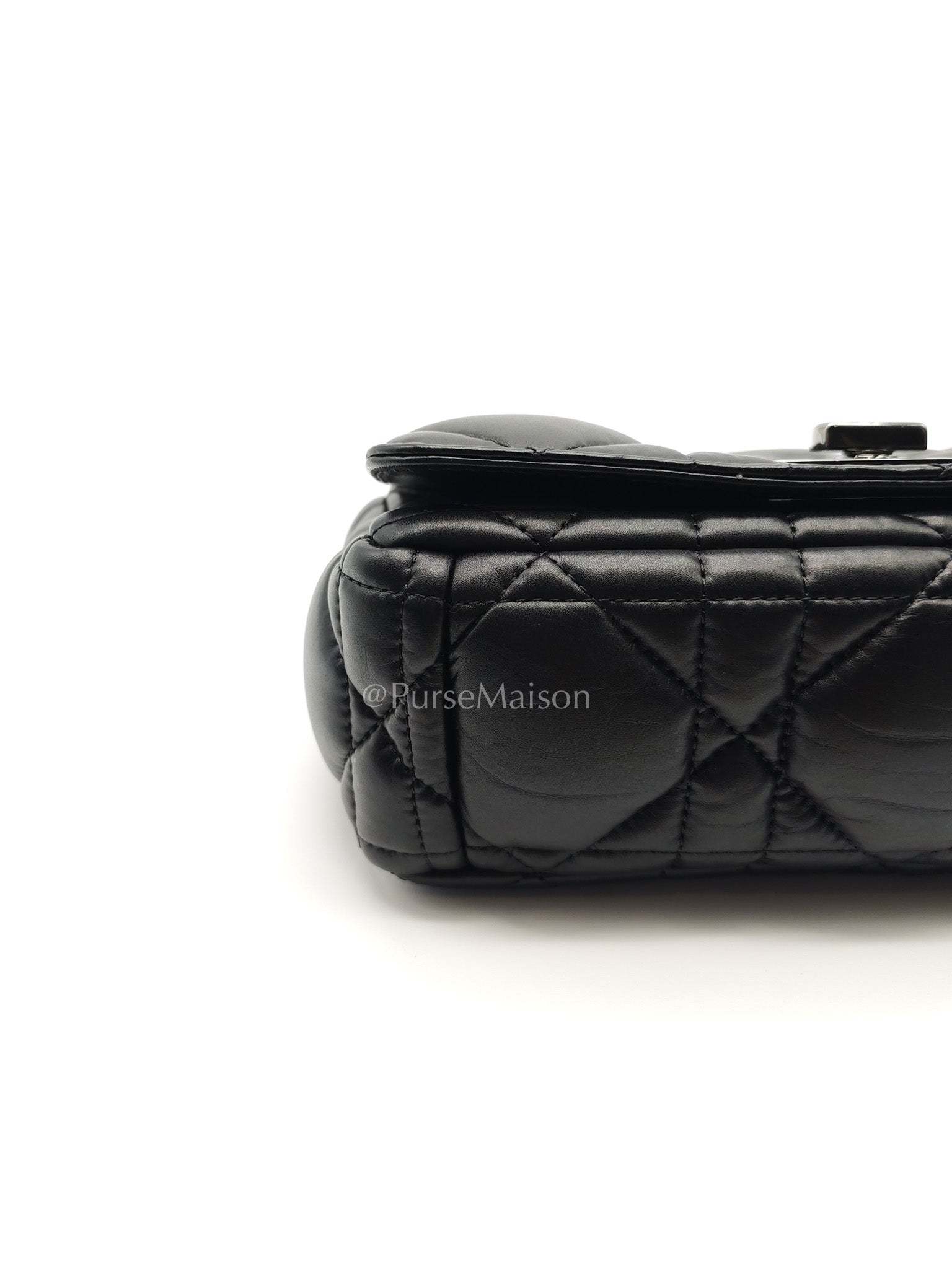Christian Dior Soft Caro in Small Cannage Lambskin Leather Shoulder Bag | Purse Maison Luxury Bags Shop