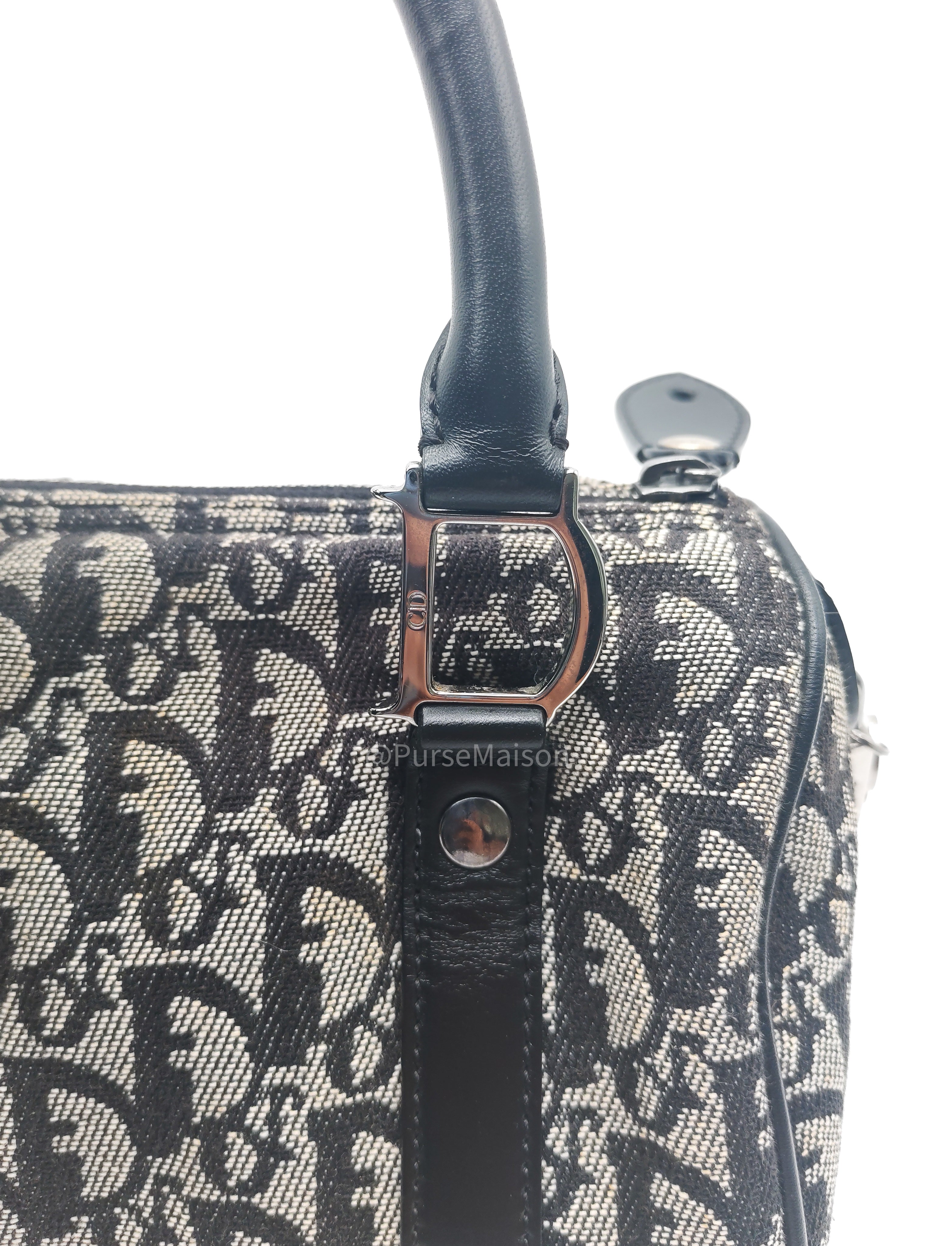 Christian Dior Vintage Boston Bag Mini in Trotter Monogram Canvas | Purse Maison Luxury Bags Shop