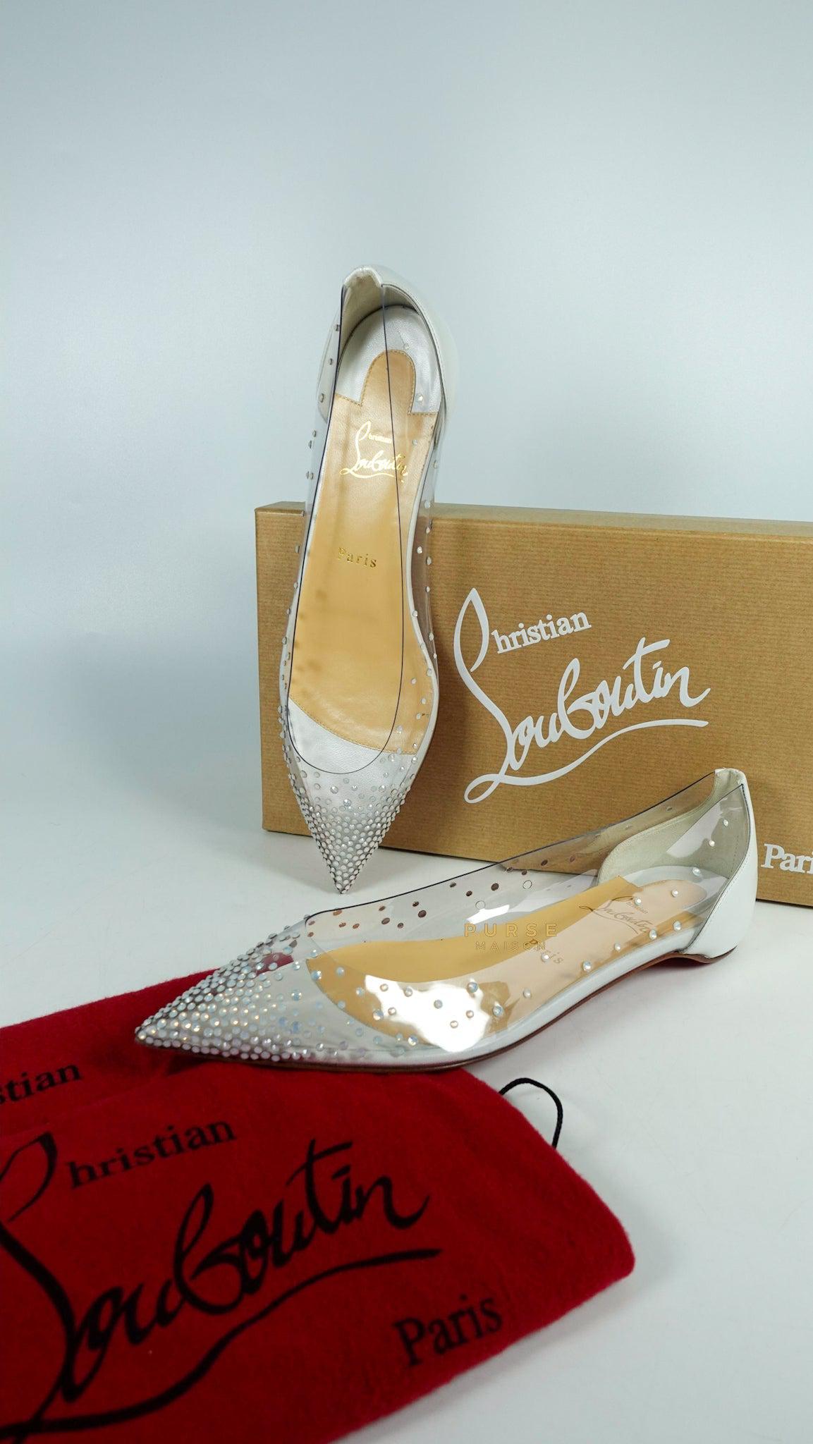 Christian louboutin discount pvc flats