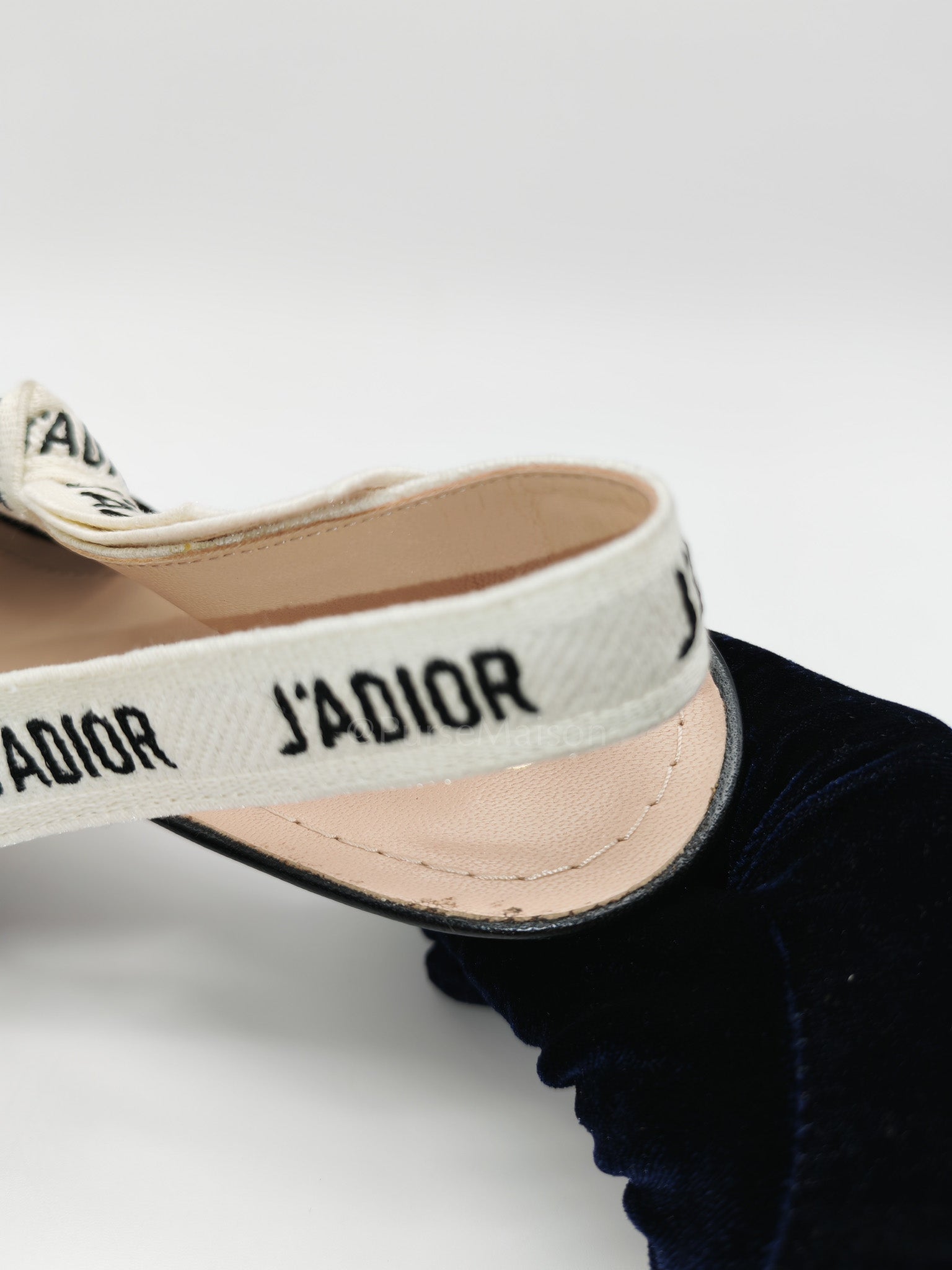 J'adior Slingback Pumps in Black Technical Fabric Size 37 EU (24cm)
