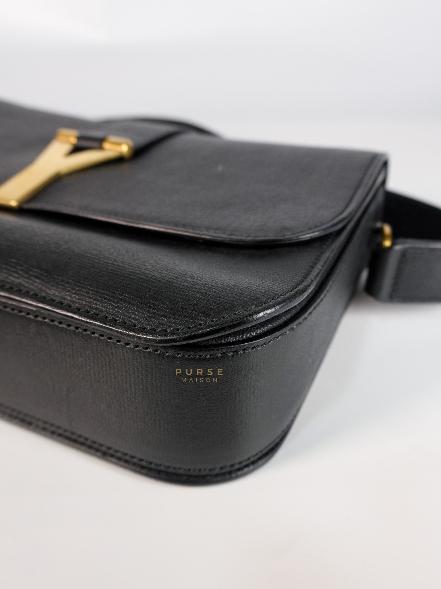 Chyc Flap Black Medium Crossbody Bag | Purse Maison Luxury Bags Shop