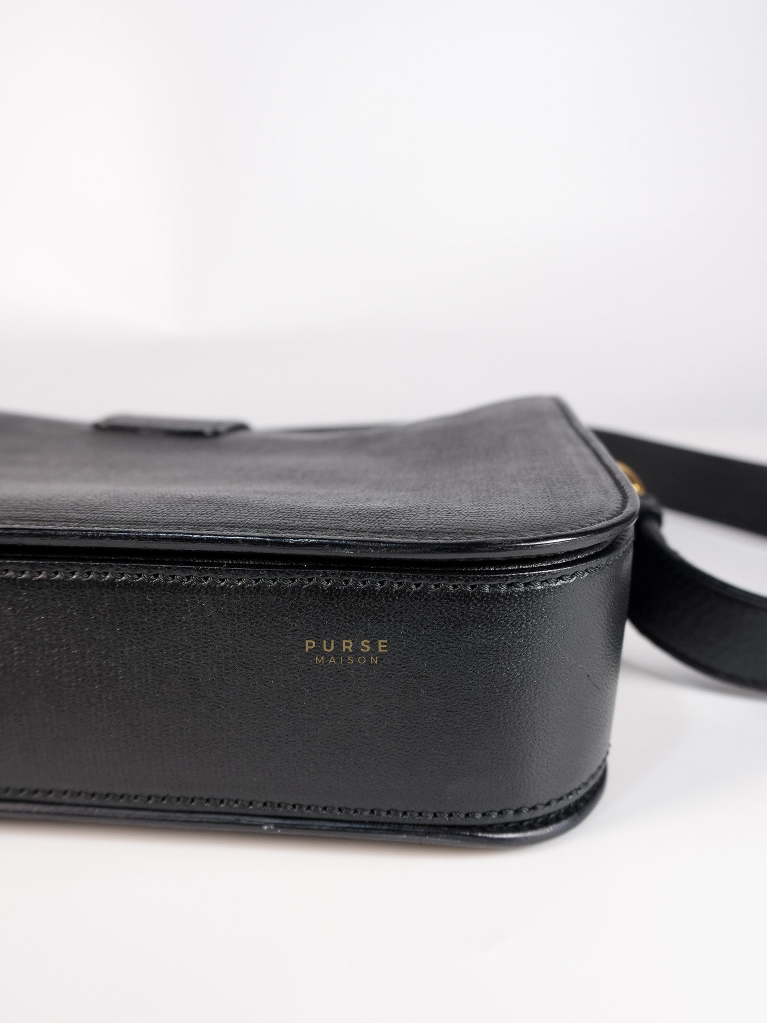 Chyc Flap Black Medium Crossbody Bag | Purse Maison Luxury Bags Shop