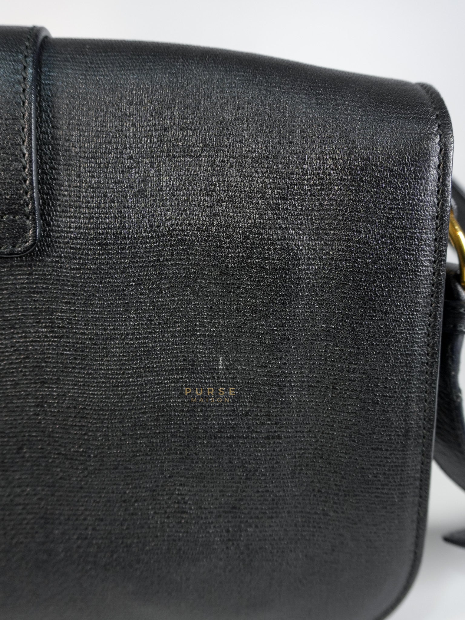 Chyc Flap Black Medium Crossbody Bag | Purse Maison Luxury Bags Shop