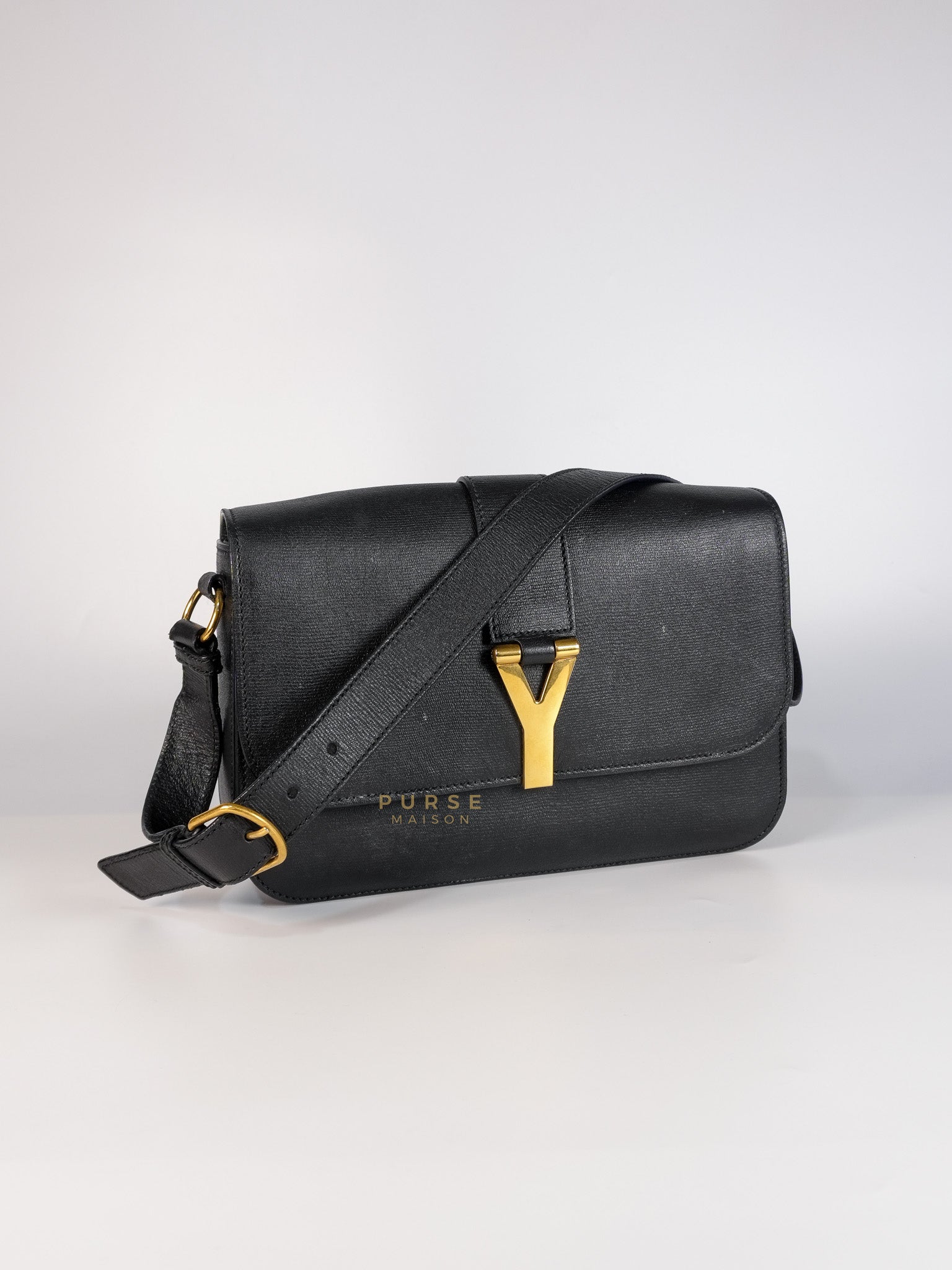 Chyc Flap Black Medium Crossbody Bag | Purse Maison Luxury Bags Shop