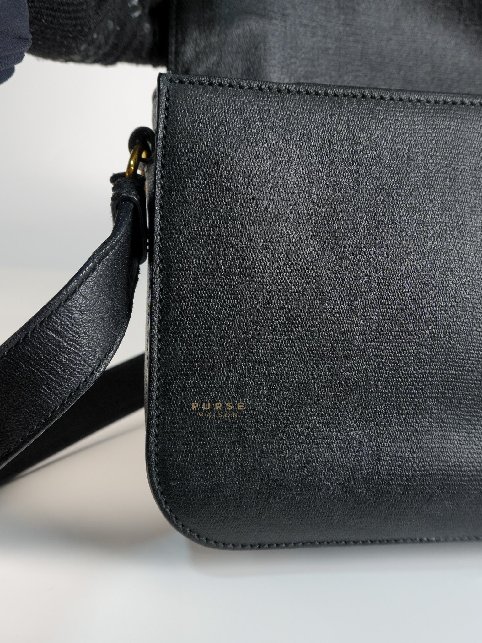 Chyc Flap Black Medium Crossbody Bag | Purse Maison Luxury Bags Shop