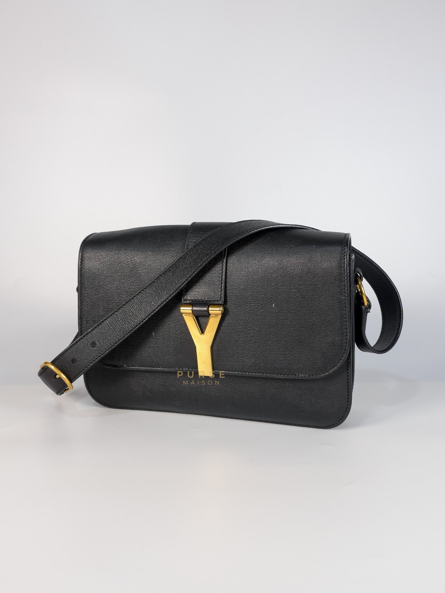 Chyc Flap Black Medium Crossbody Bag | Purse Maison Luxury Bags Shop