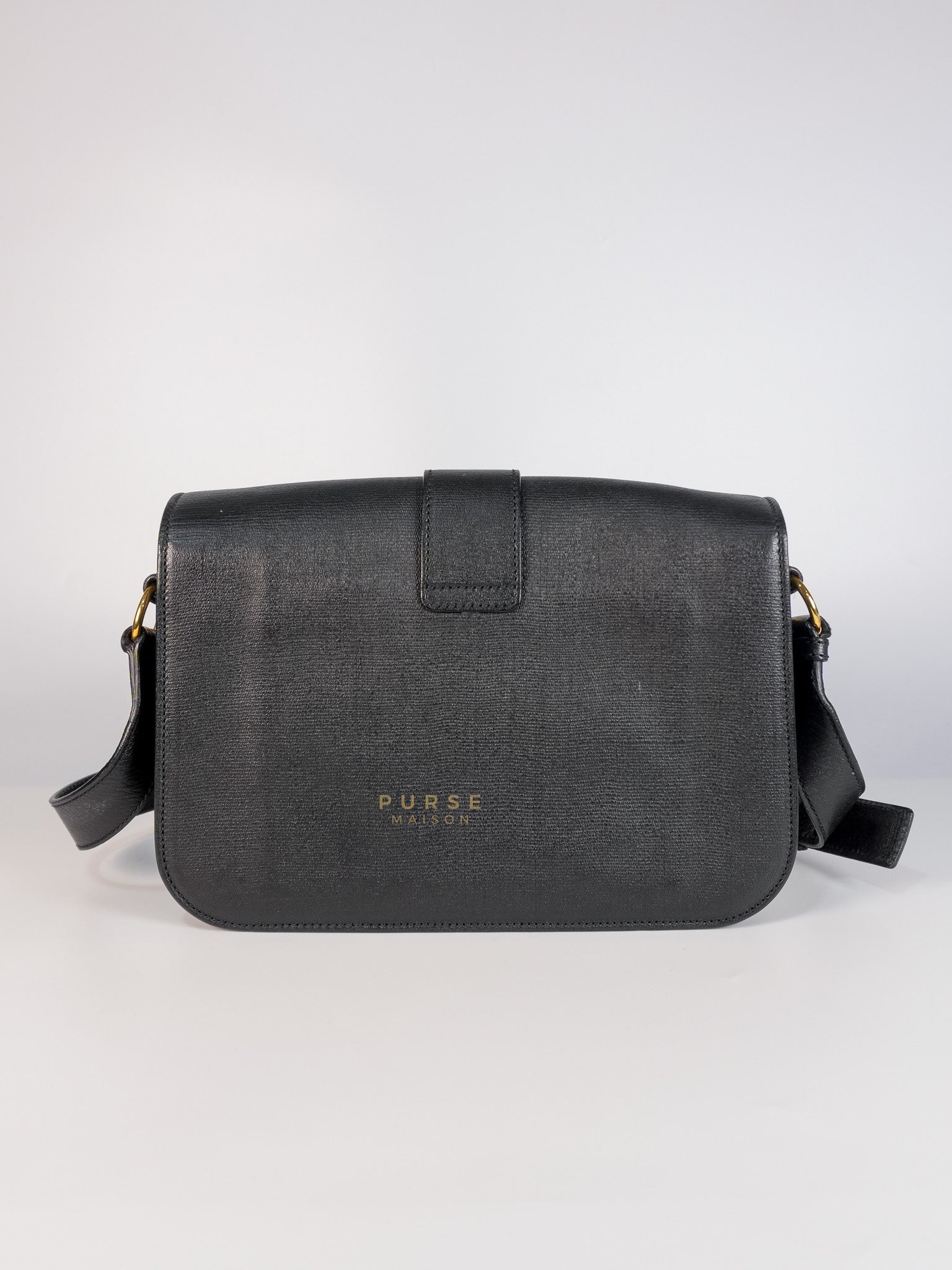 Chyc Flap Black Medium Crossbody Bag | Purse Maison Luxury Bags Shop