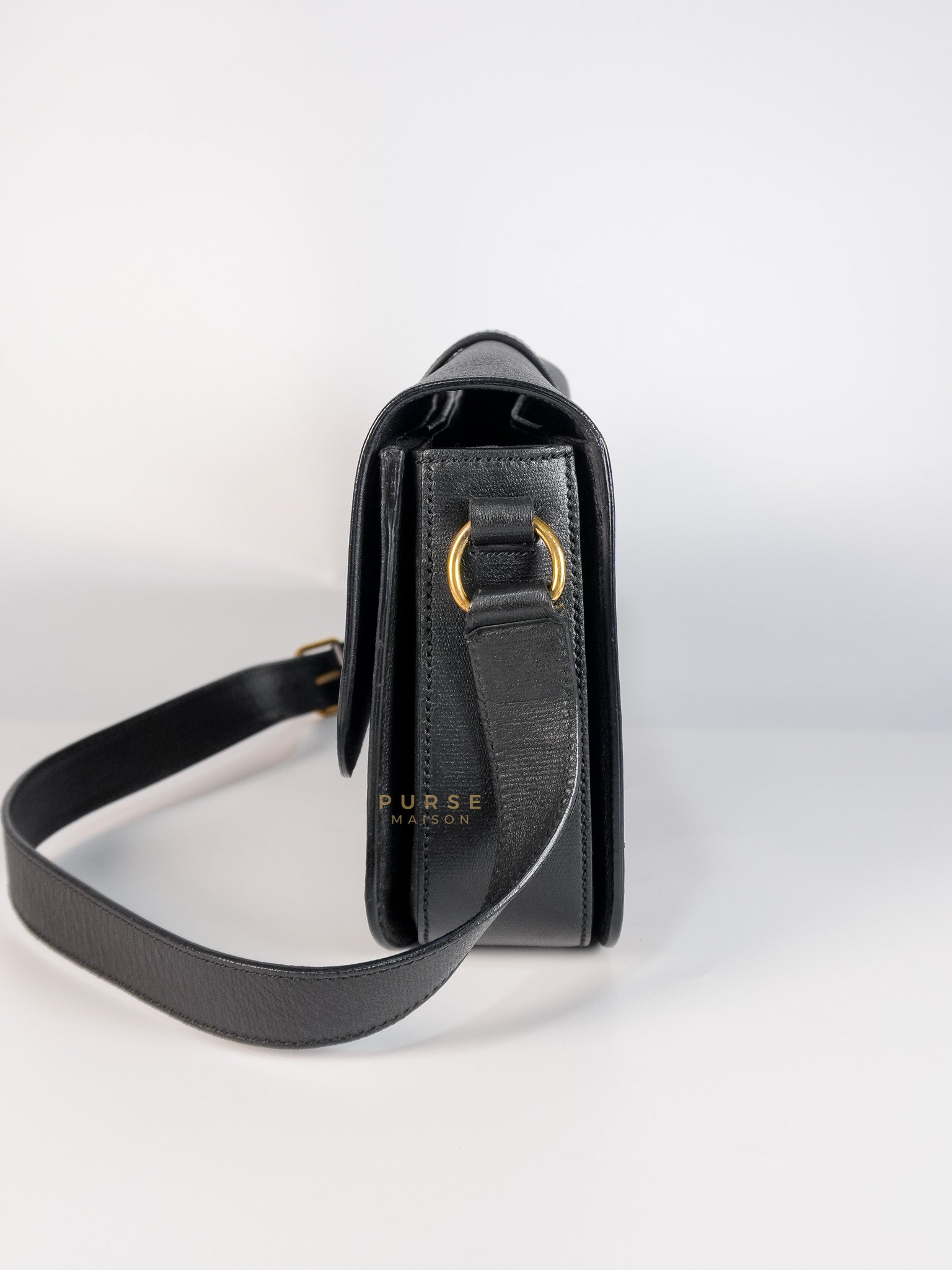 Chyc Flap Black Medium Crossbody Bag | Purse Maison Luxury Bags Shop