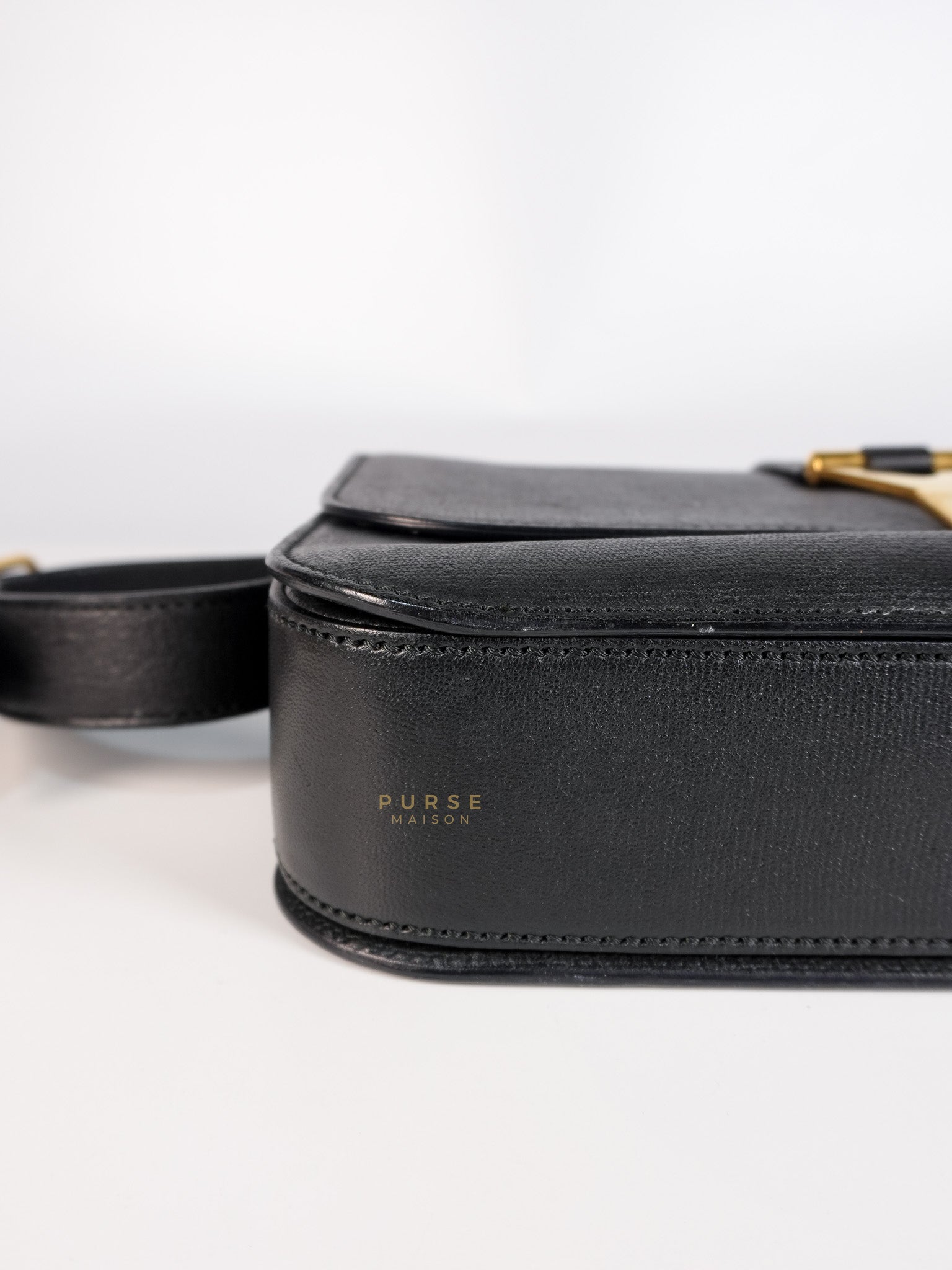 Chyc Flap Black Medium Crossbody Bag | Purse Maison Luxury Bags Shop