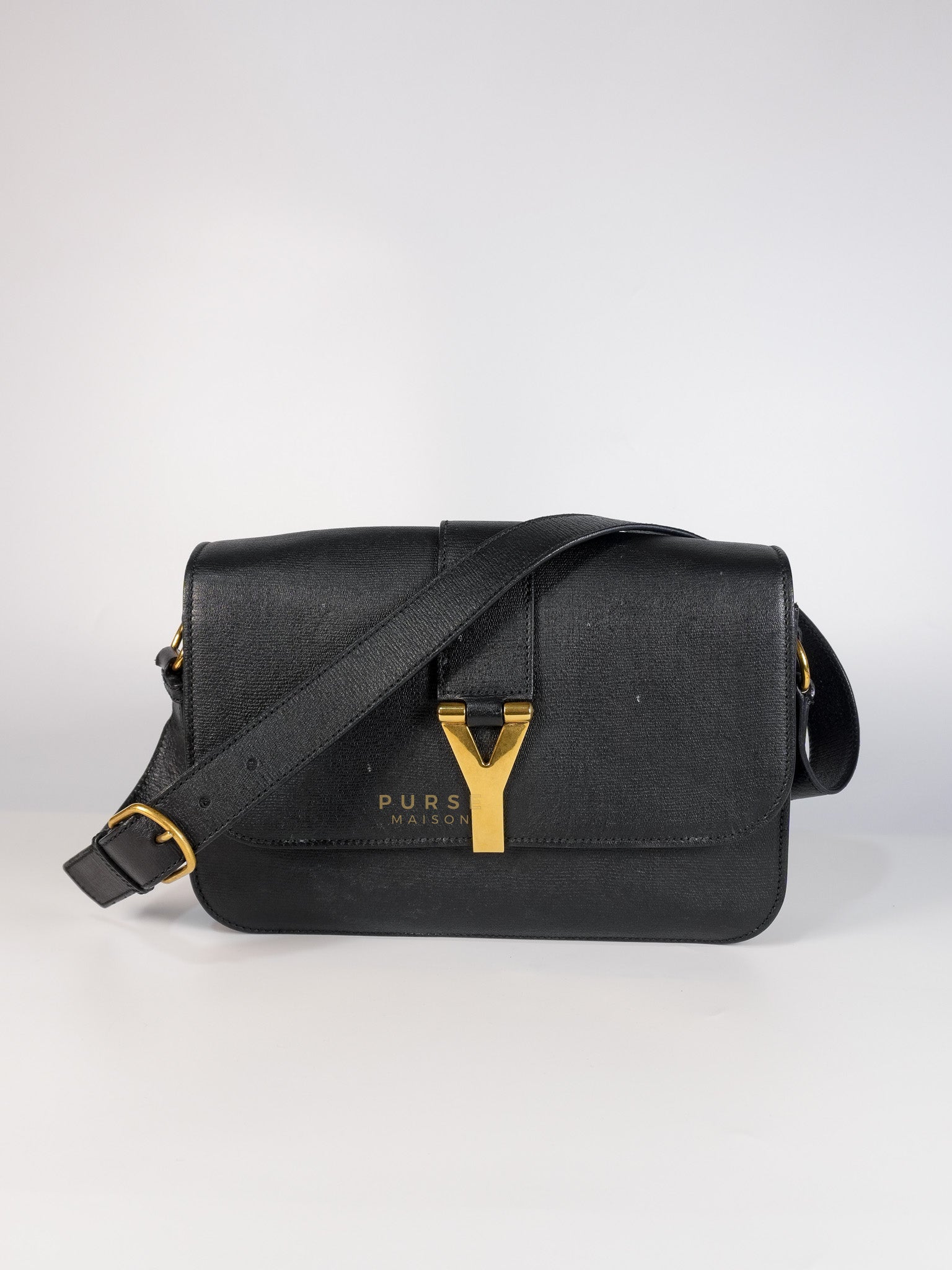 Chyc Flap Black Medium Crossbody Bag | Purse Maison Luxury Bags Shop