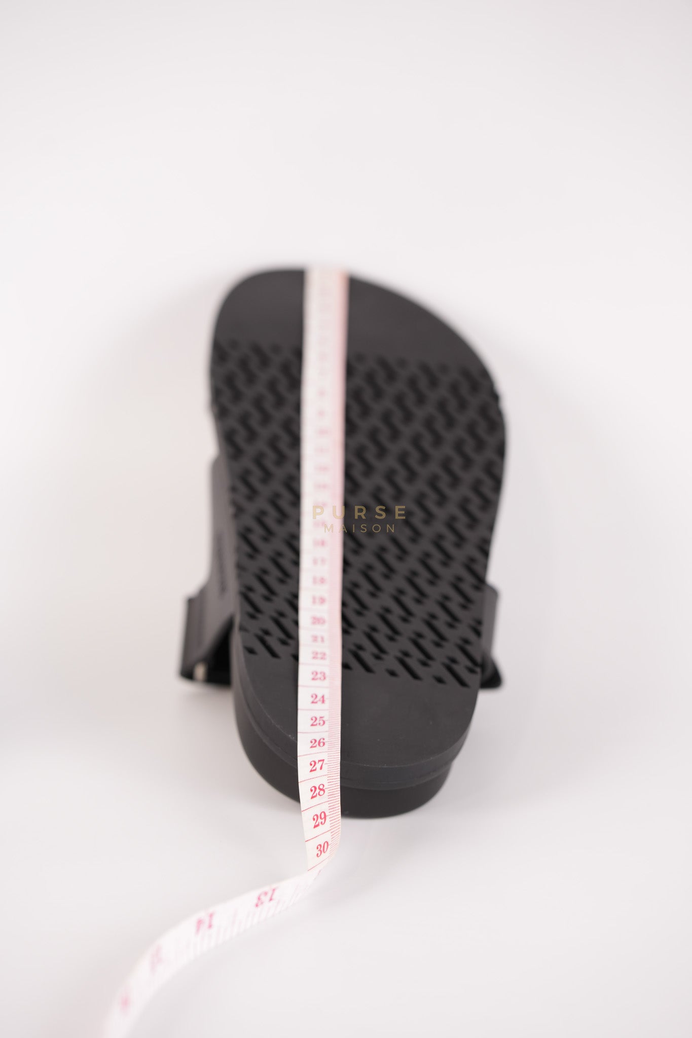 Chypre Black Sandals Size 38 EU (24cm) | Purse Maison Luxury Bags Shop