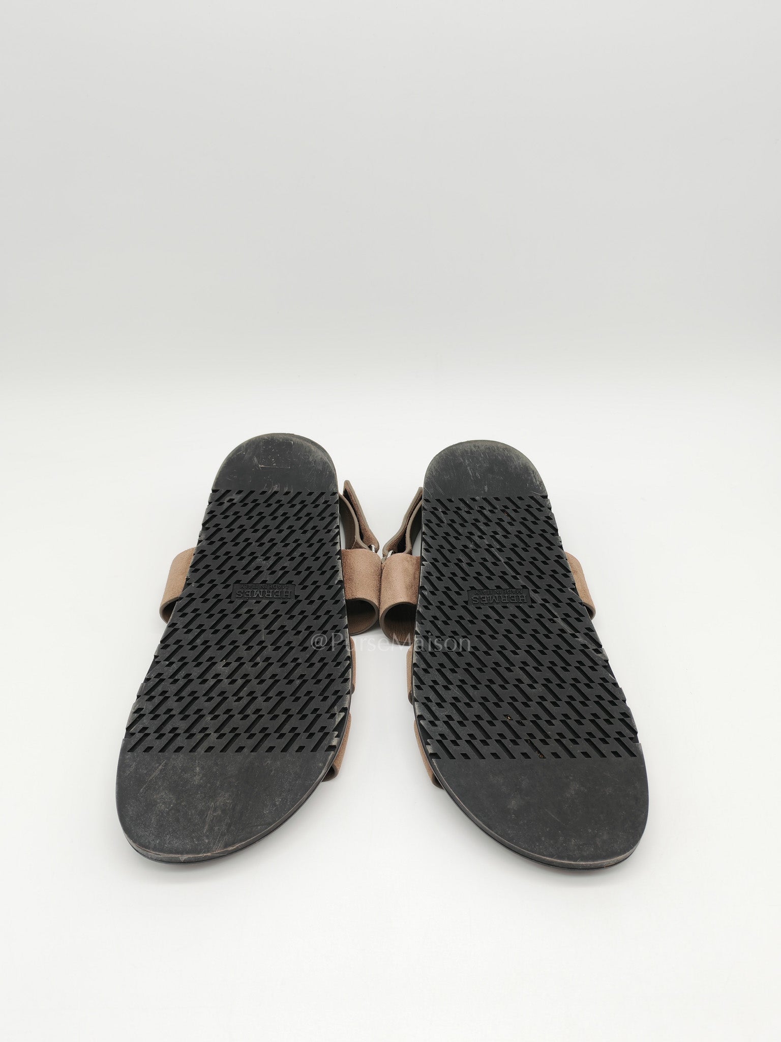 Chypre in Brown Suede Leather Sandals Size 41 EU (26cm) | Purse Maison Luxury Bags Shop