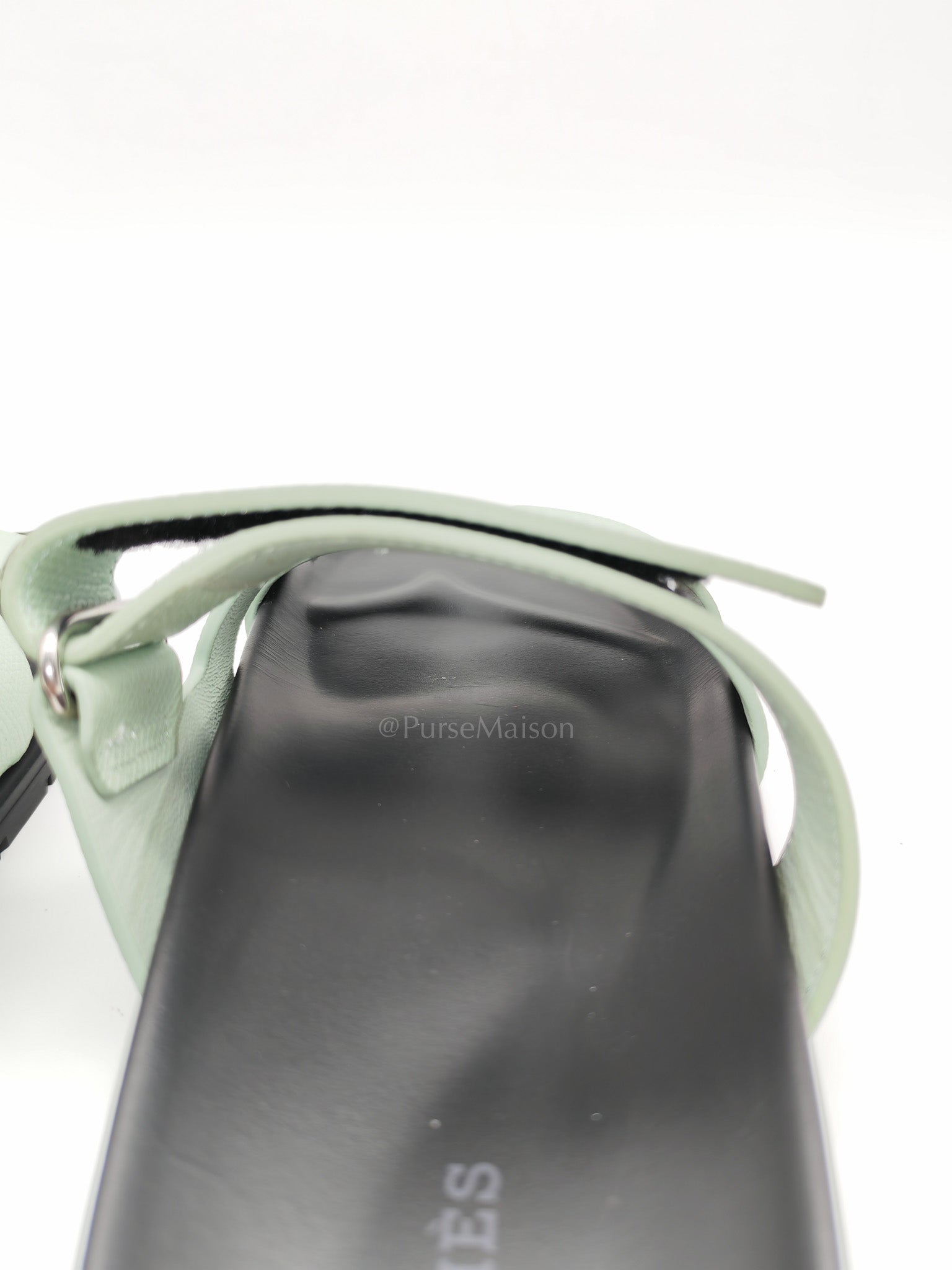 Chypre in Vert Jade Green Epsom Leather Size 37 EU (24cm) | Purse Maison Luxury Bags Shop