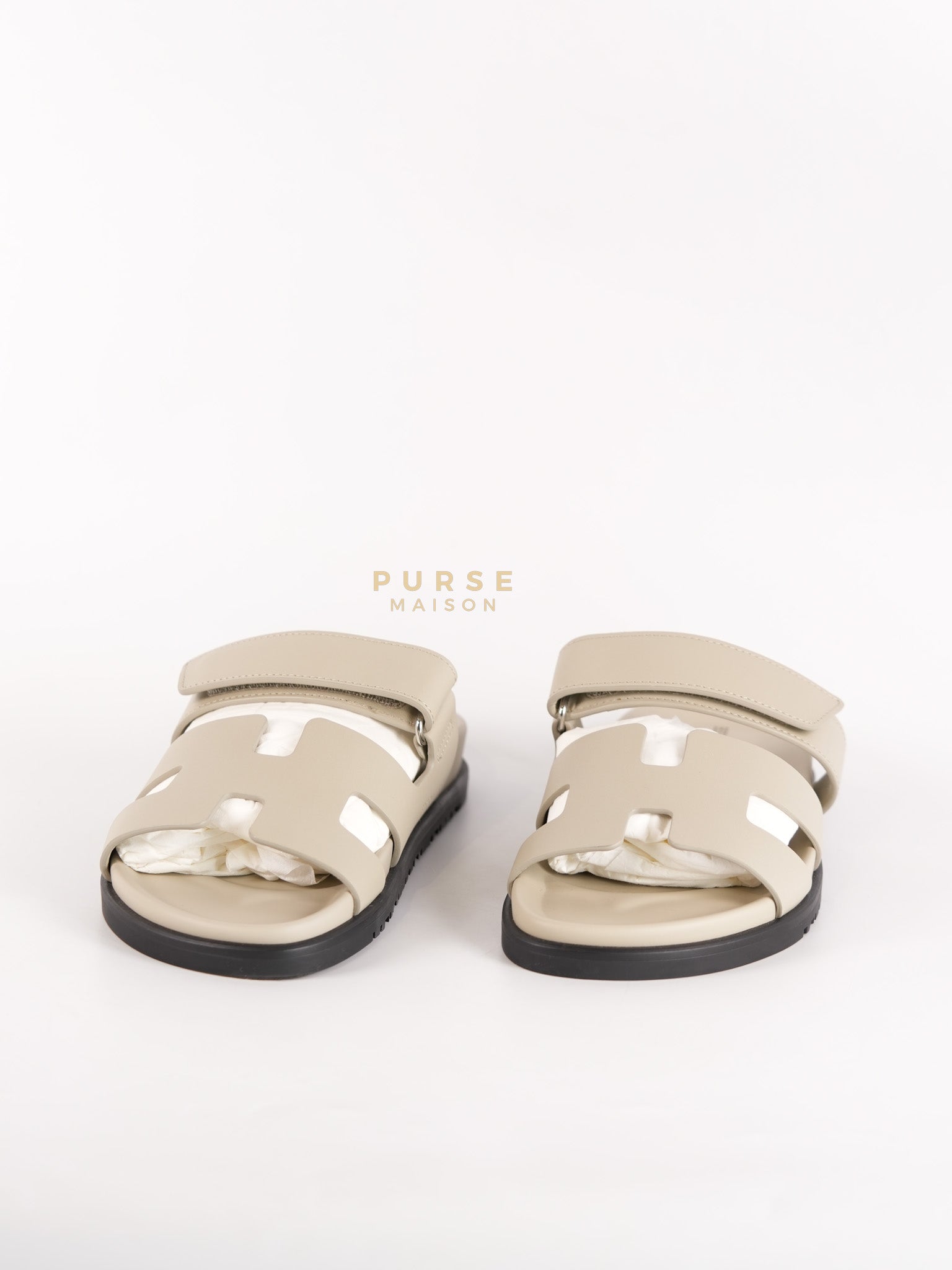 Chypre Sandals in Femme Beige Esquisse Size 38 EU(24cm) | Purse Maison Luxury Bags Shop