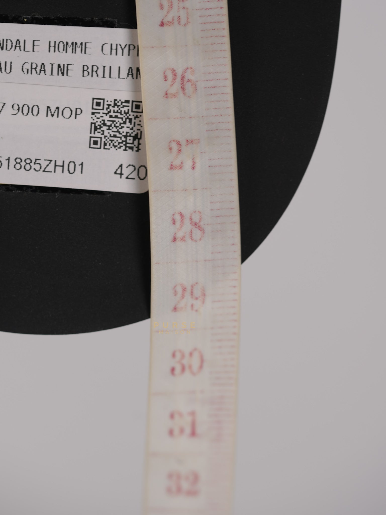 Chypre Sandals in Noir Epsom Leather, Size 9 EU (25 cm) | Purse Maison Luxury Bags Shop