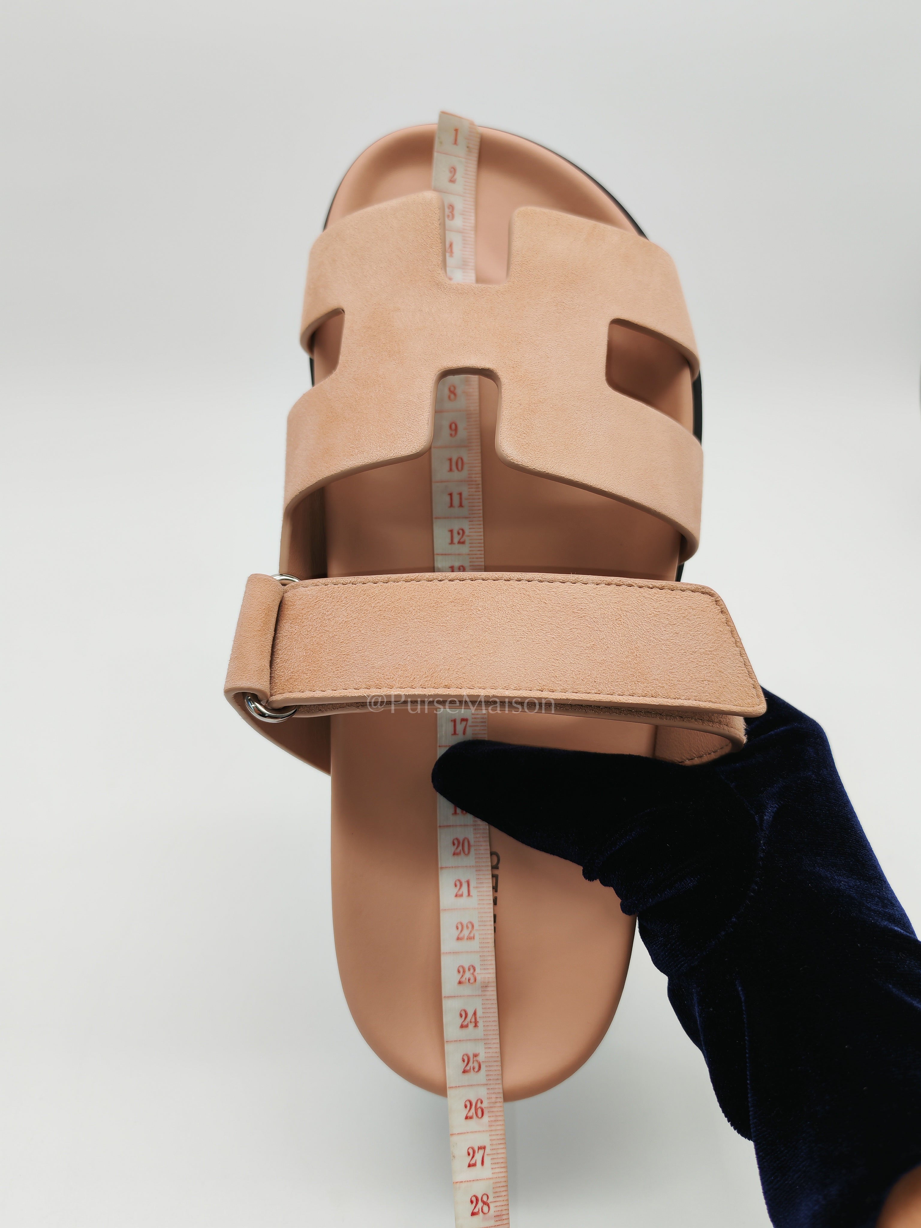 Chypre Sandals in Nude Rose Size 38 (24cm) | Purse Maison Luxury Bags Shop