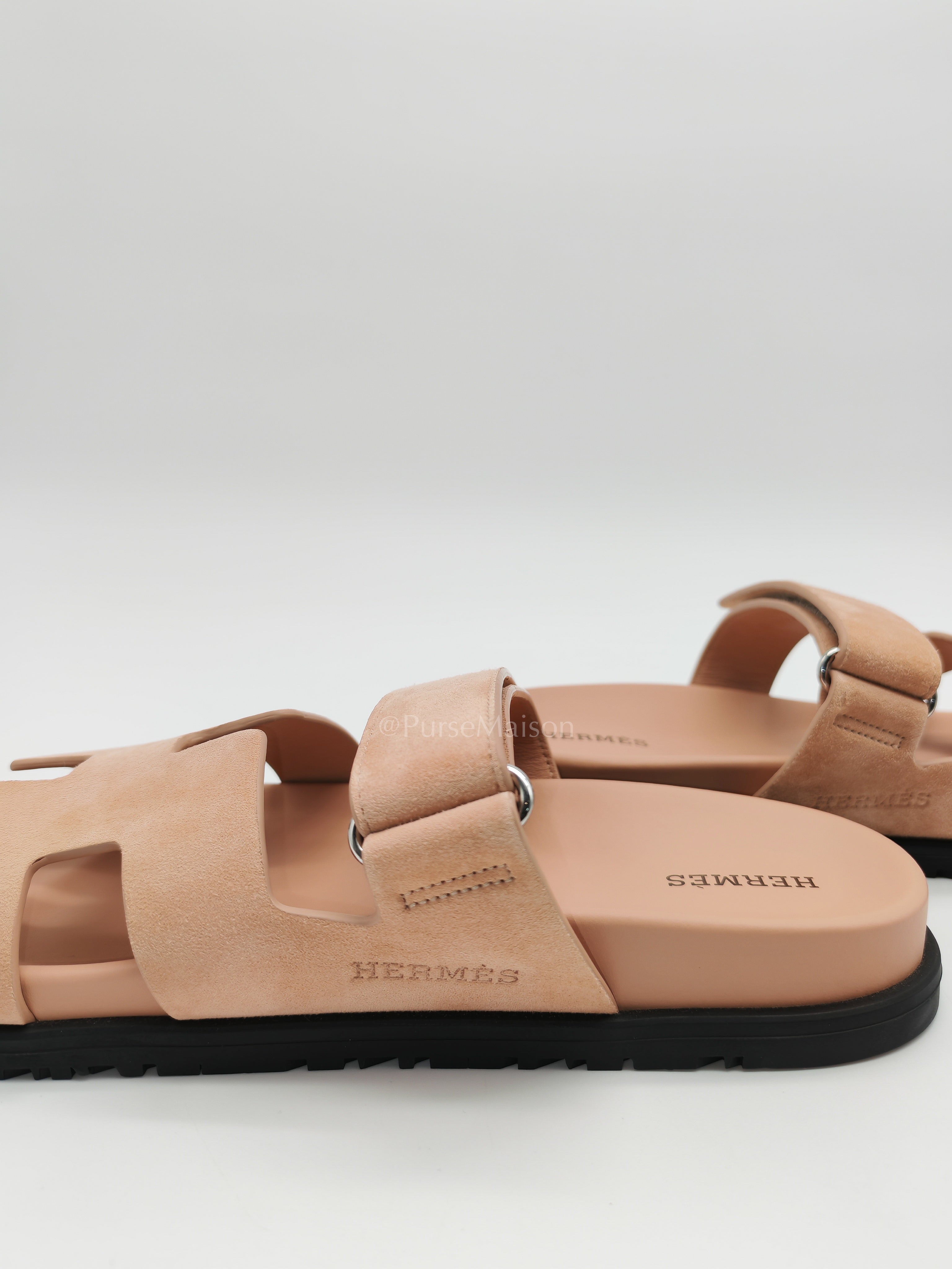 Chypre Sandals in Nude Rose Size 38 (24cm) | Purse Maison Luxury Bags Shop