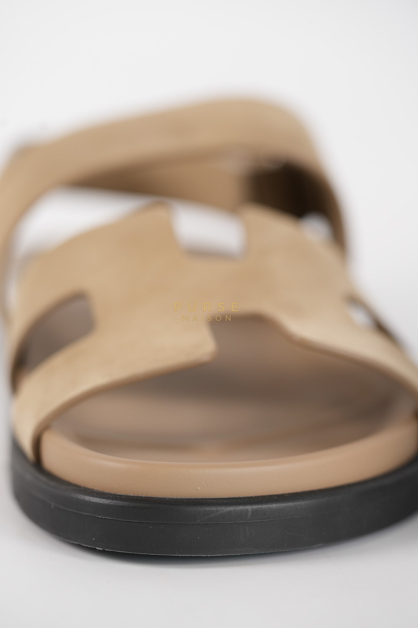 Chypre Slingback Beige Sable Suede Size 38 EU(24 cm) | Purse Maison Luxury Bags Shop