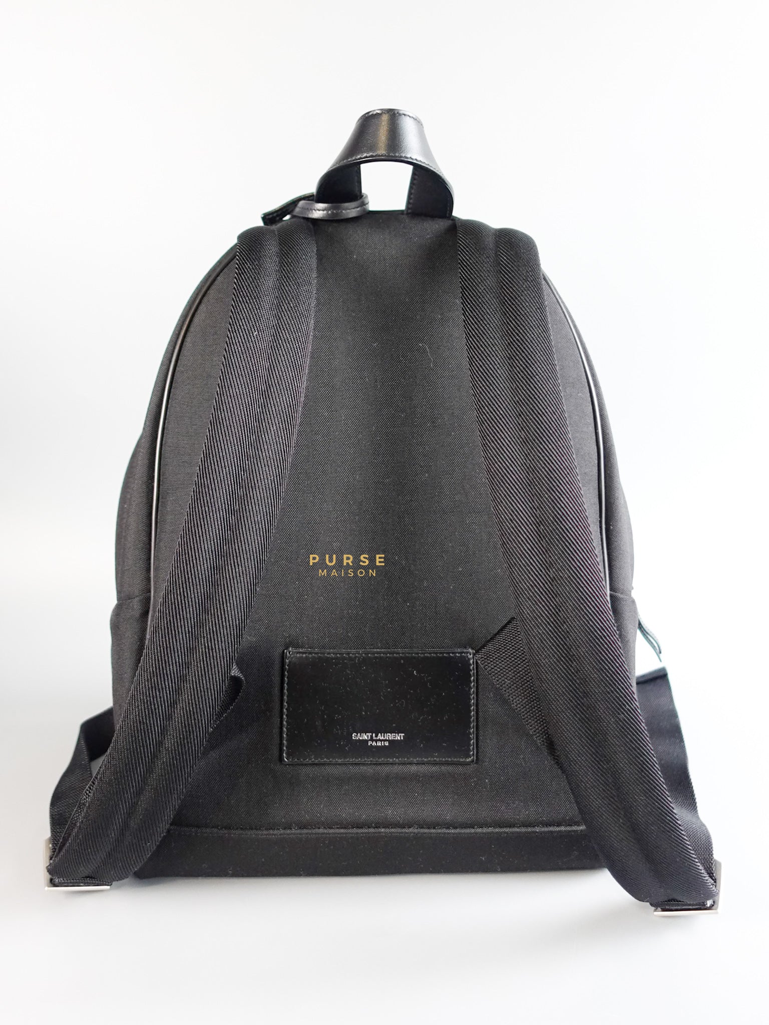 City Backpack Black in Nylon Canvas | Purse Maison Luxury Bags Shop