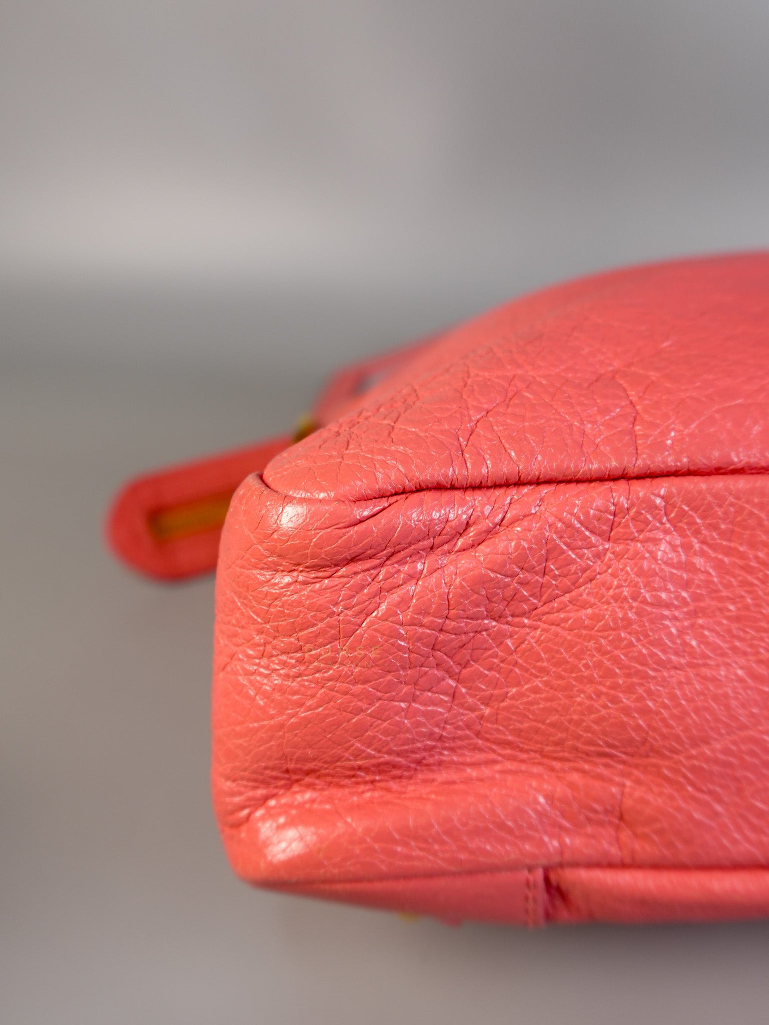City Bag in Rose Hortensia Lambskin Leather Gold Hardware | Purse Maison Luxury Bags Shop