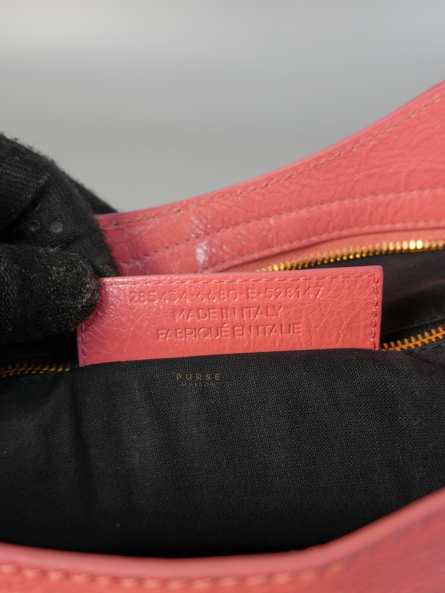 City Bag in Rose Hortensia Lambskin Leather Gold Hardware | Purse Maison Luxury Bags Shop