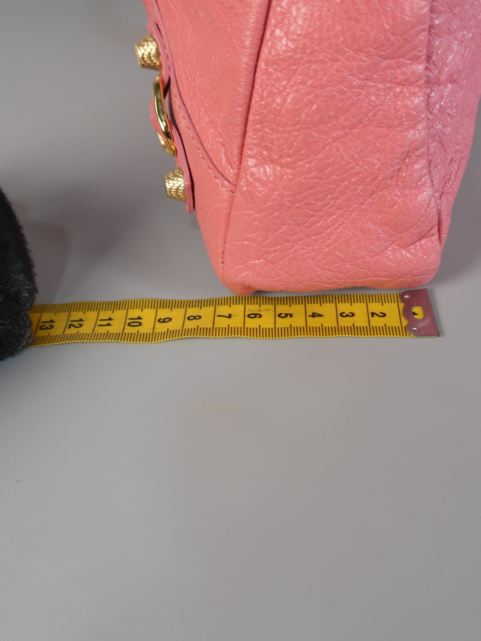 City Bag in Rose Hortensia Lambskin Leather Gold Hardware | Purse Maison Luxury Bags Shop