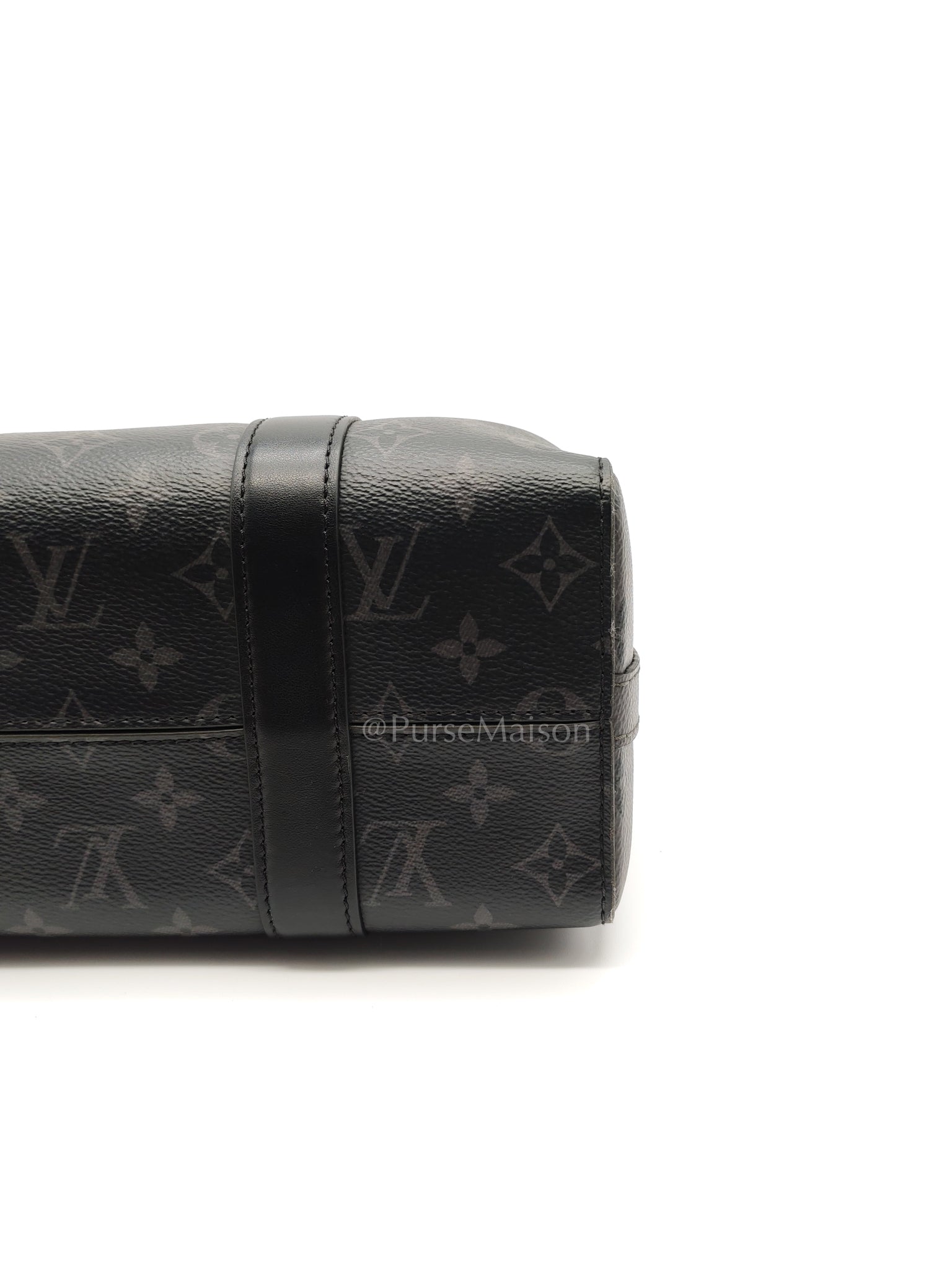 City Keepall Shoulder Bag in Monogram Eclipse Canvas (Microchip) | Purse Maison Luxury Bags Shop
