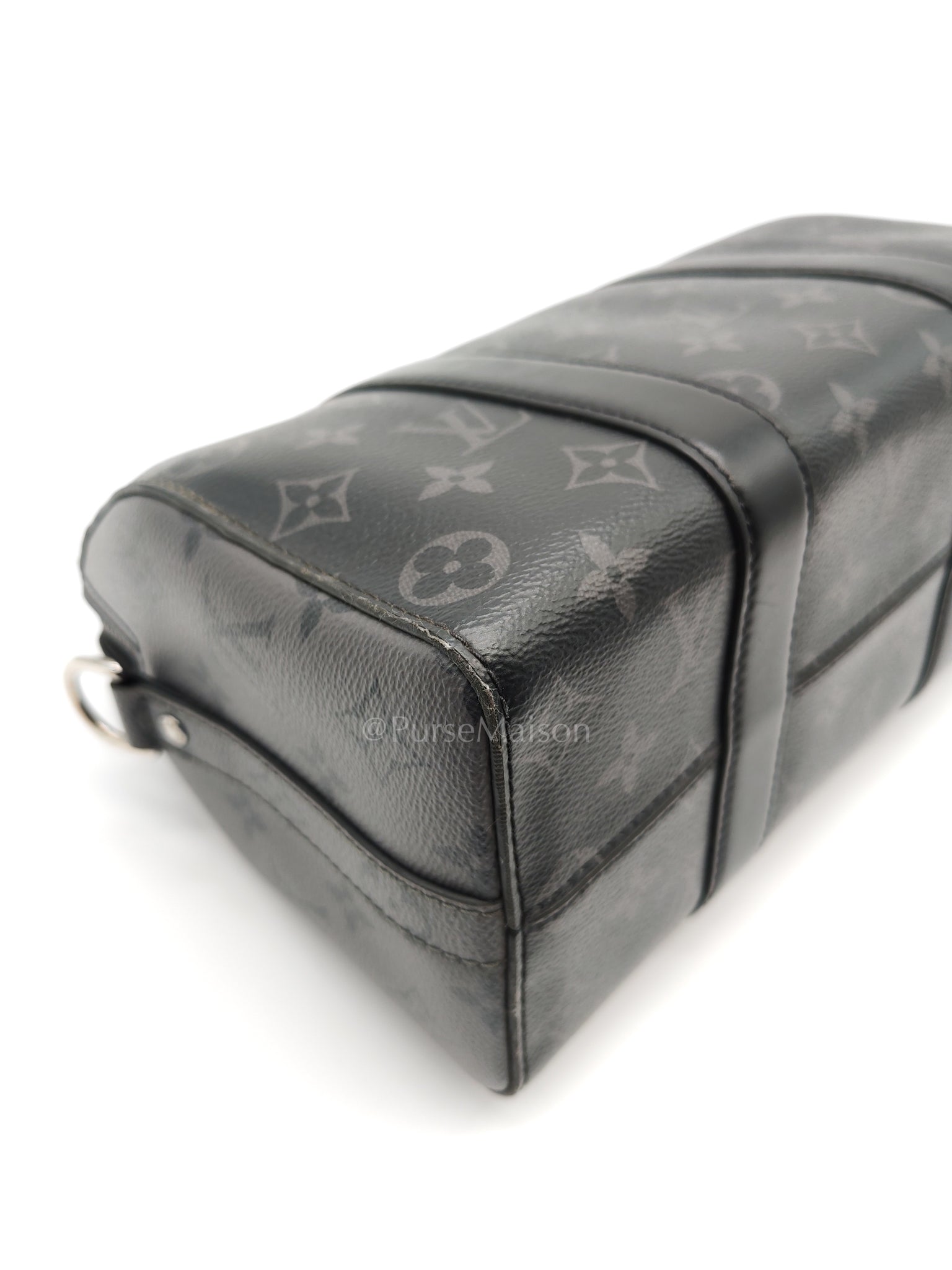 City Keepall Shoulder Bag in Monogram Eclipse Canvas (Microchip) | Purse Maison Luxury Bags Shop