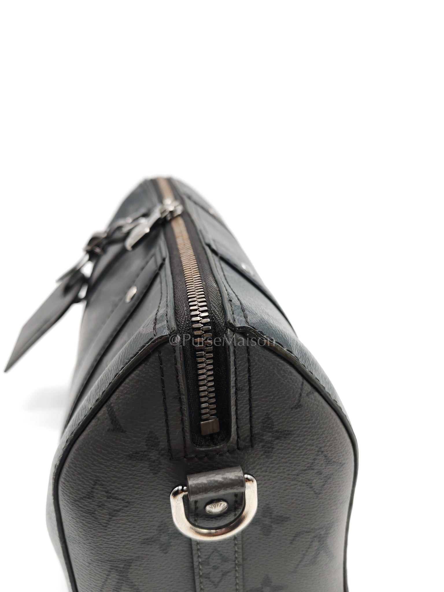 City Keepall Shoulder Bag in Monogram Eclipse Canvas (Microchip) | Purse Maison Luxury Bags Shop
