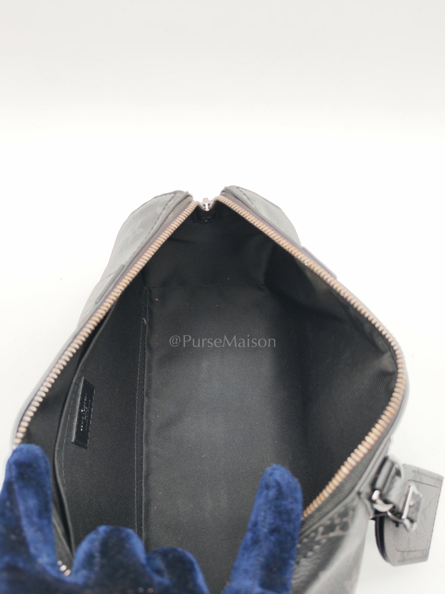 City Keepall Shoulder Bag in Monogram Eclipse Canvas (Microchip) | Purse Maison Luxury Bags Shop