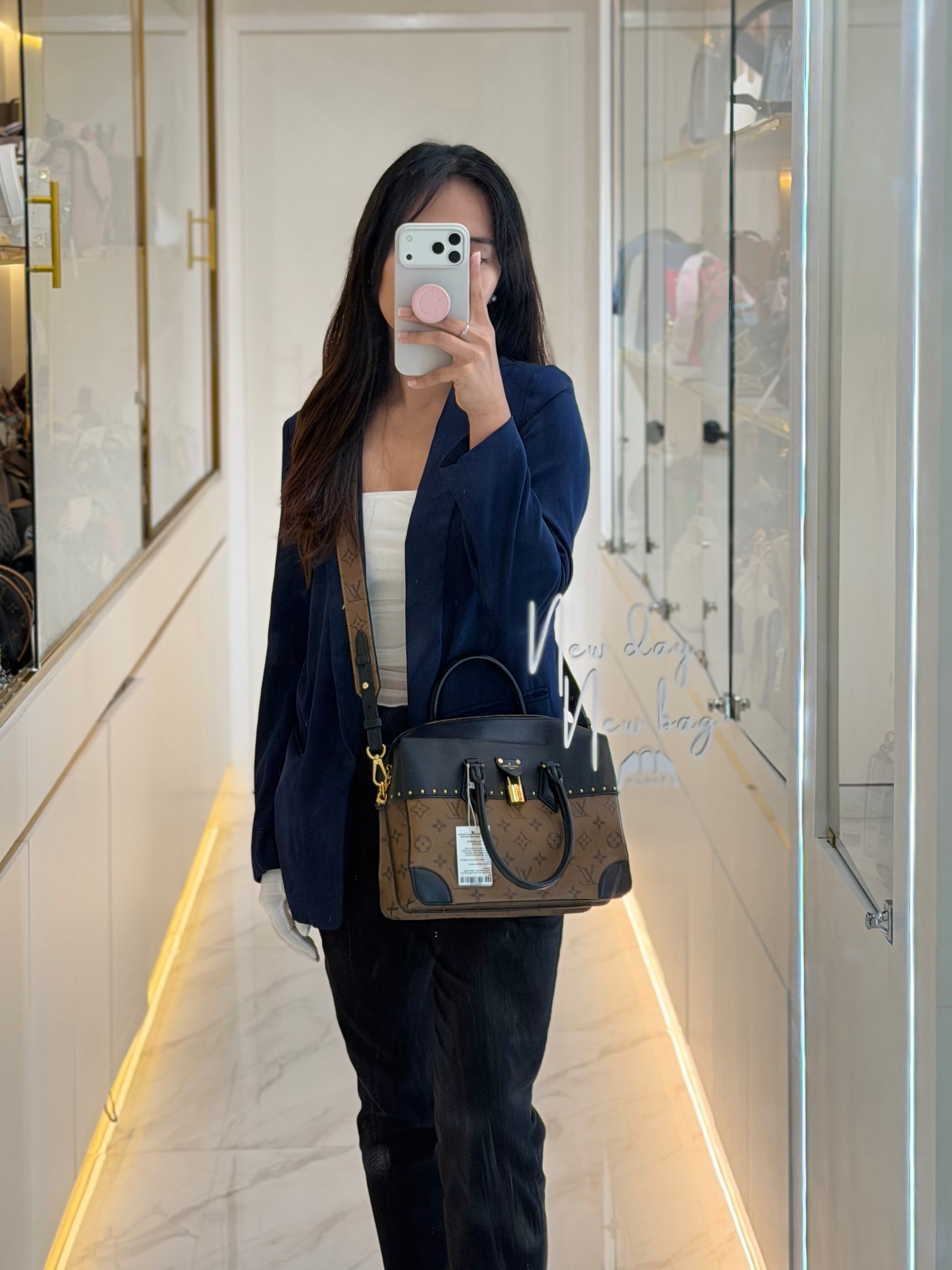 City Malle MM Monogram Reverse Canvas (Date code: BA0128) | Purse Maison Luxury Bags Shop