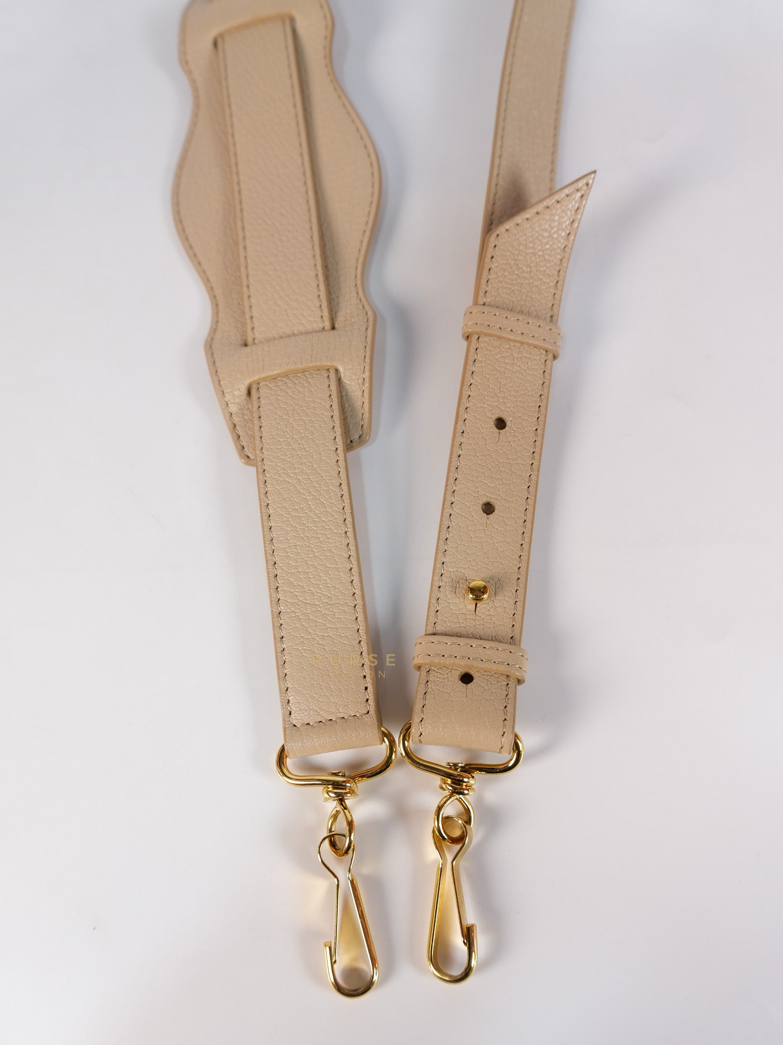 City Metallic Edge Mini in Beige Leather and Gold Hardware | Purse Maison Luxury Bags Shop