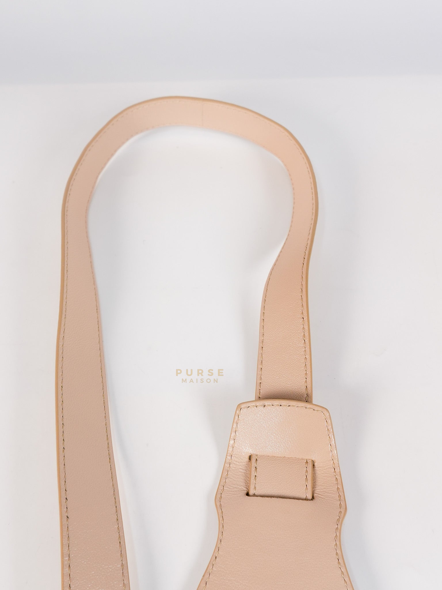 City Metallic Edge Mini in Beige Leather and Gold Hardware | Purse Maison Luxury Bags Shop
