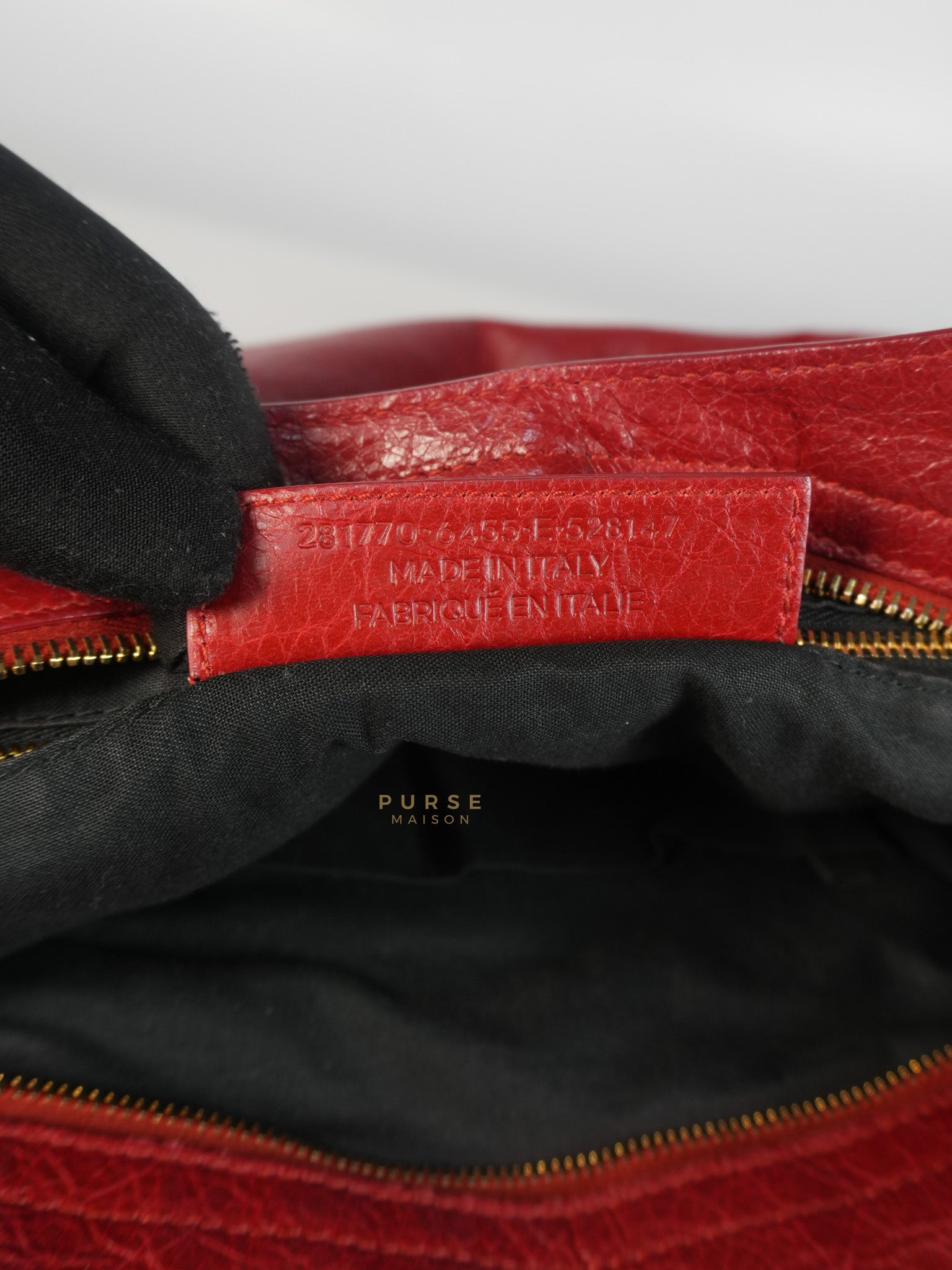 City Metallic Medium in Rogue (Red) Lambskin Leather | Purse Maison Luxury Bags Shop